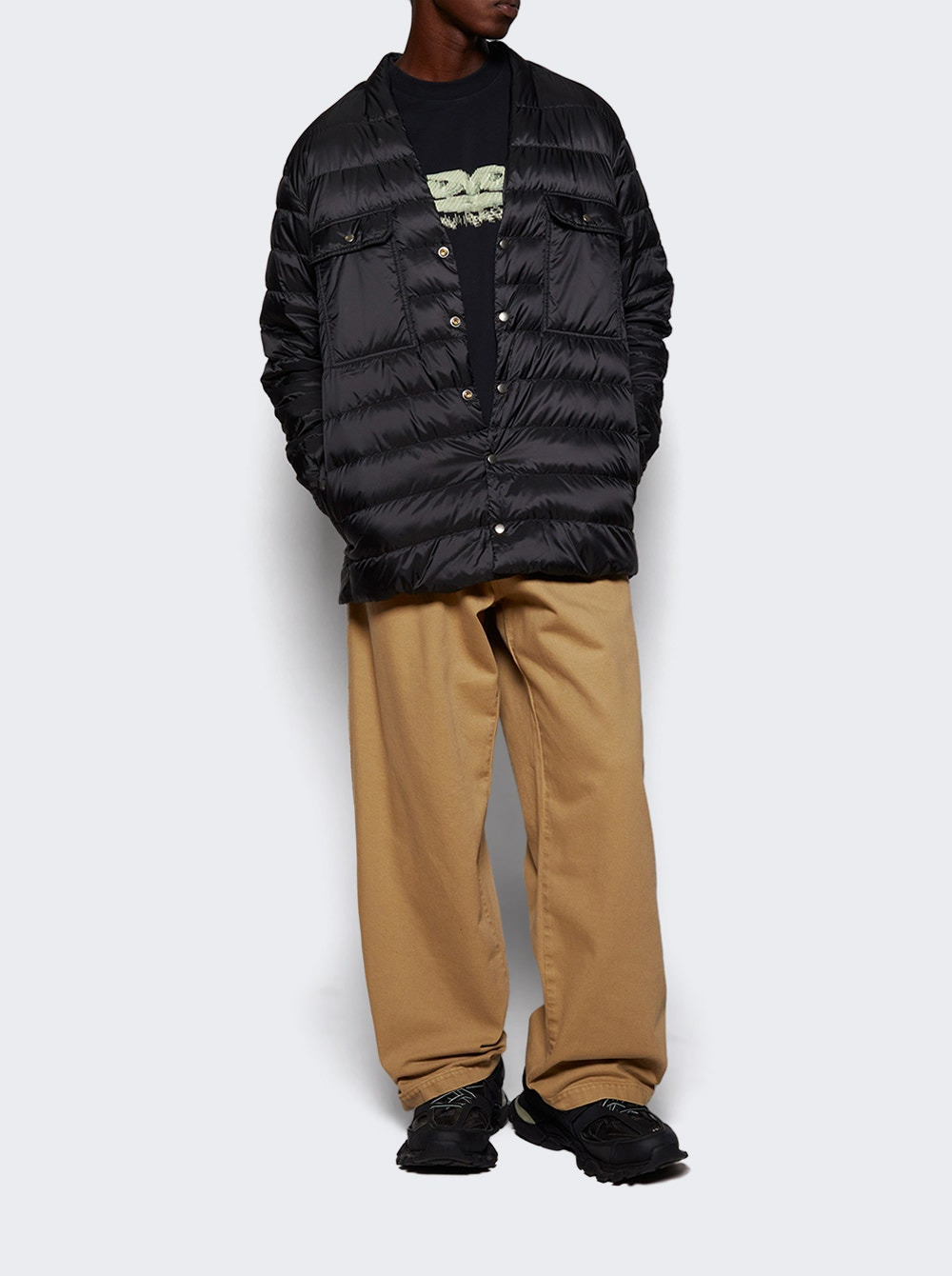 X Moncler Woven Outershirt Black - 5