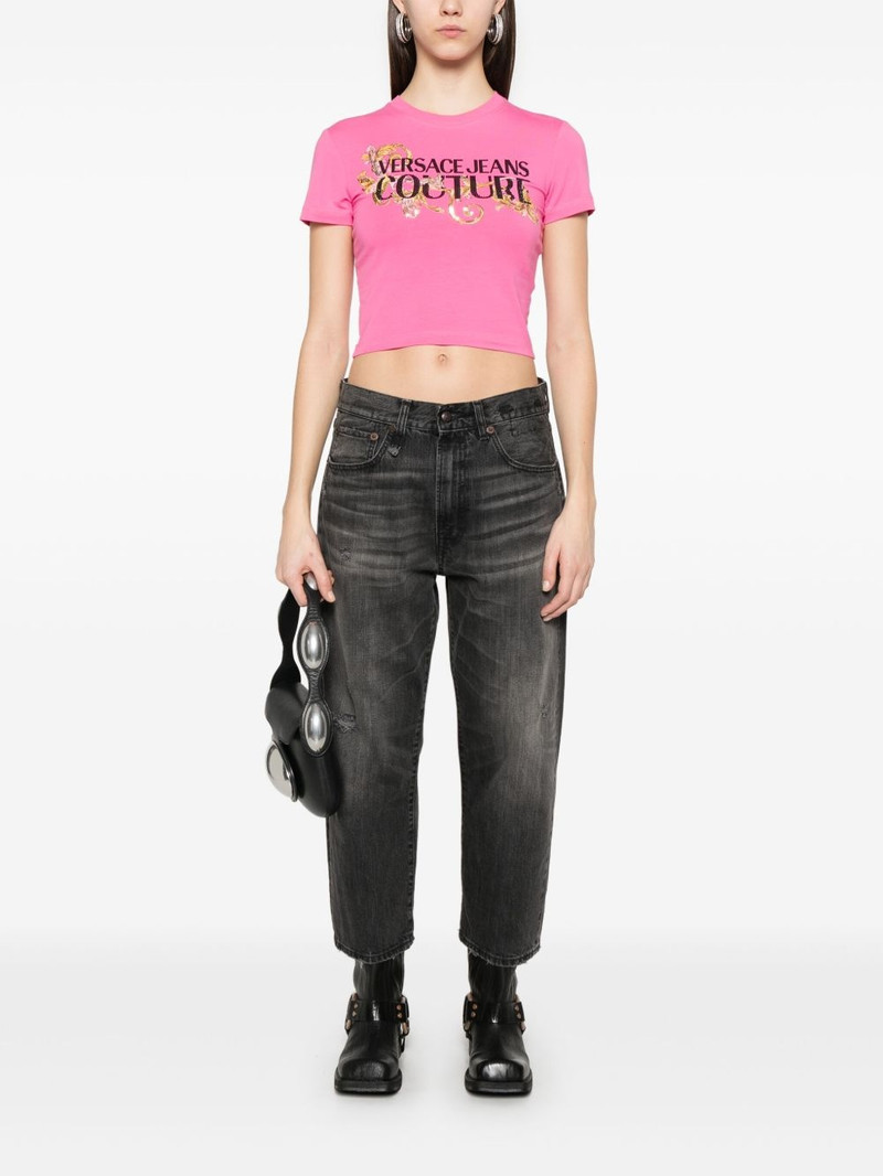 VERSACE JEANS COUTURE Crystal Outline Barocco T-shirt outlook