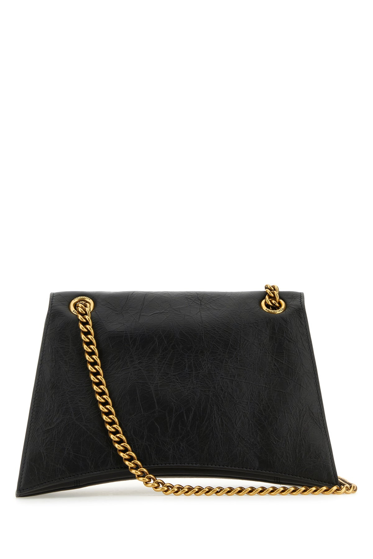Black leather Crush M shoulder bag - 3