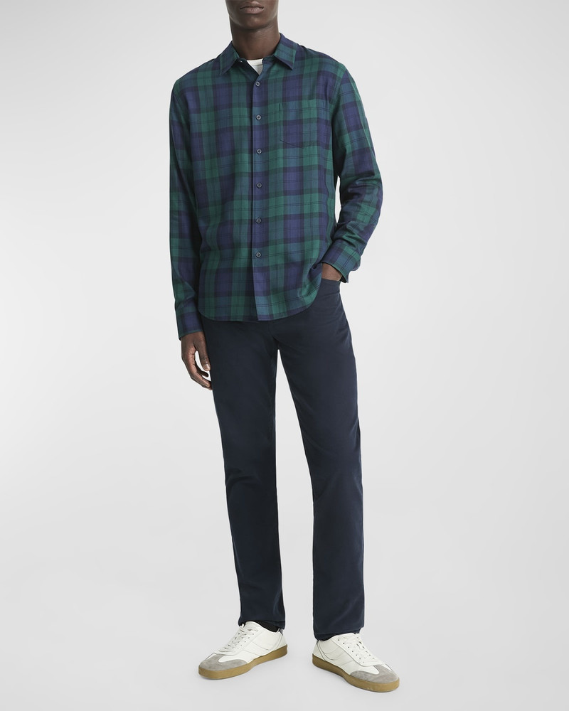 Vince Men's Castaic Plaid Sport Shirt outlook