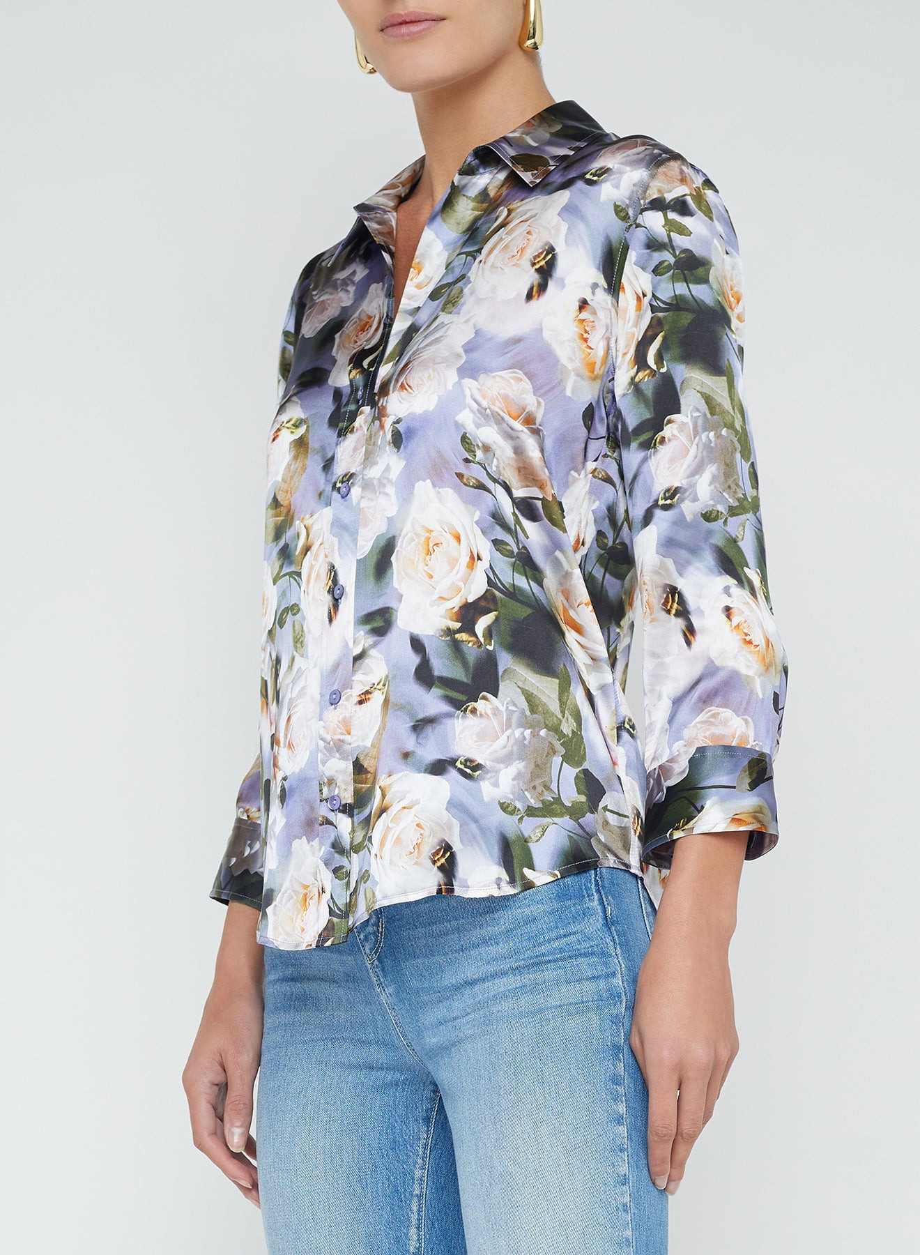 DANI BLOUSE - MULTI DISTRESSED FLORAL - 4