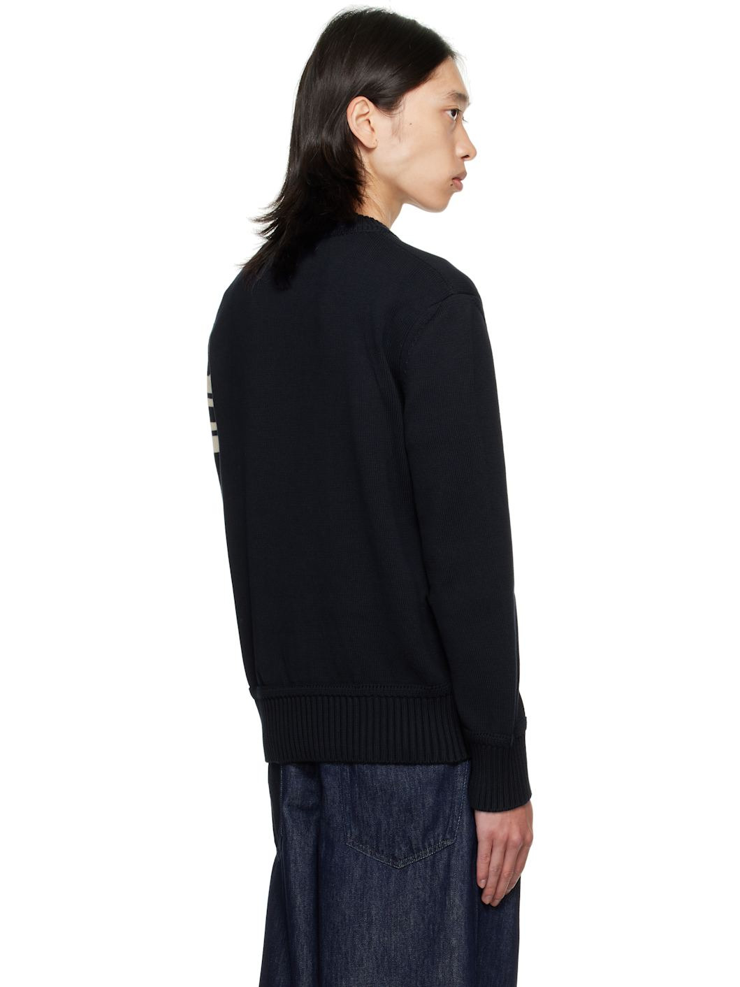 Navy Crewneck Sweater - 3