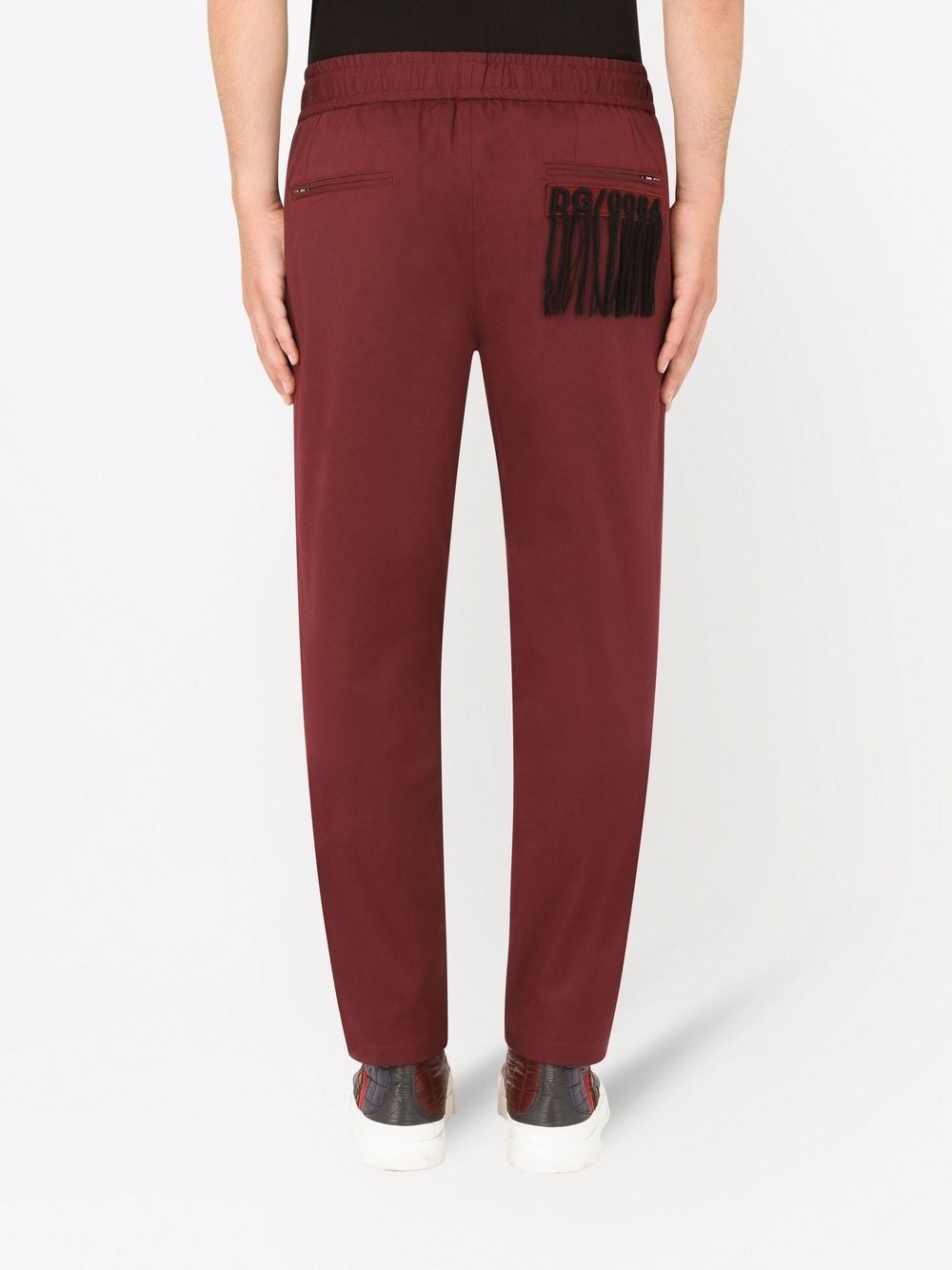 fringed-logo track pants - 4