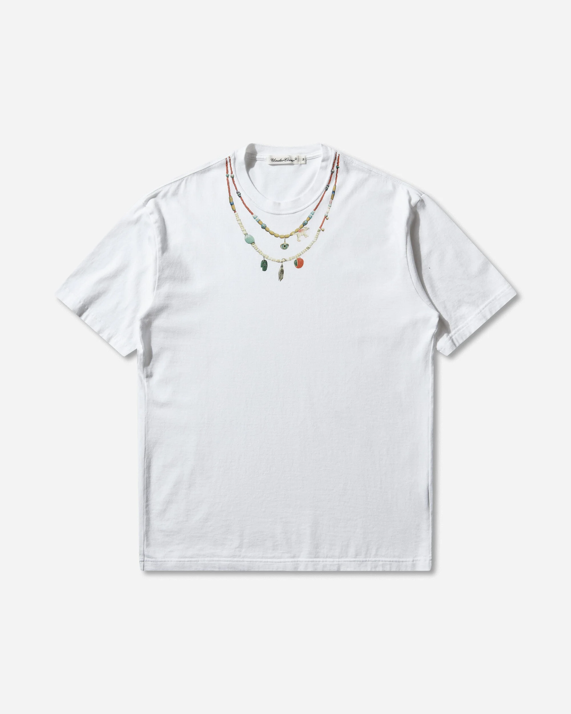 Women's Trompe L'œil Necklace T-Shirt White - 1