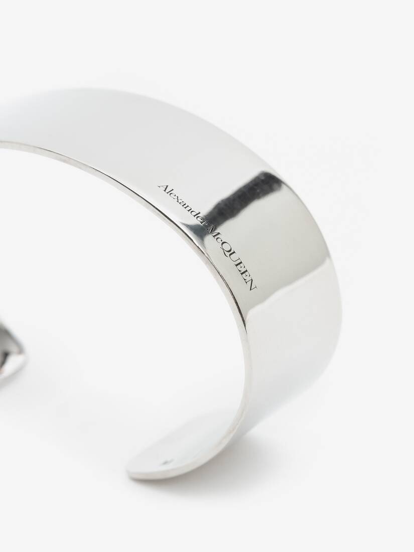 Wide Cuff in Antique Silver - 4