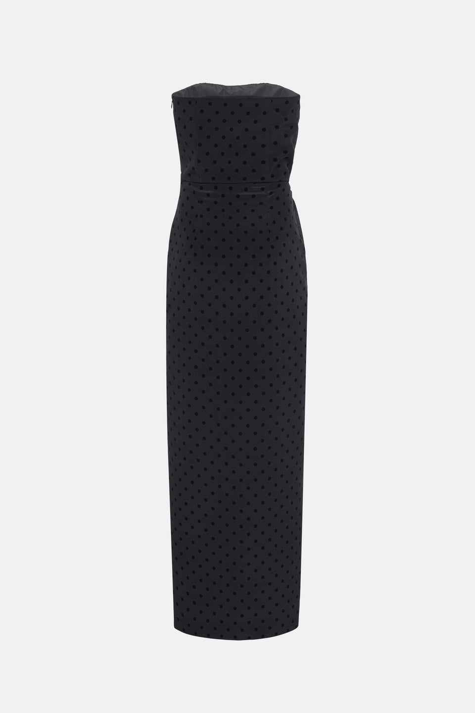 POLKA DOT PRINT SILK BUSTIER DRESS - 2