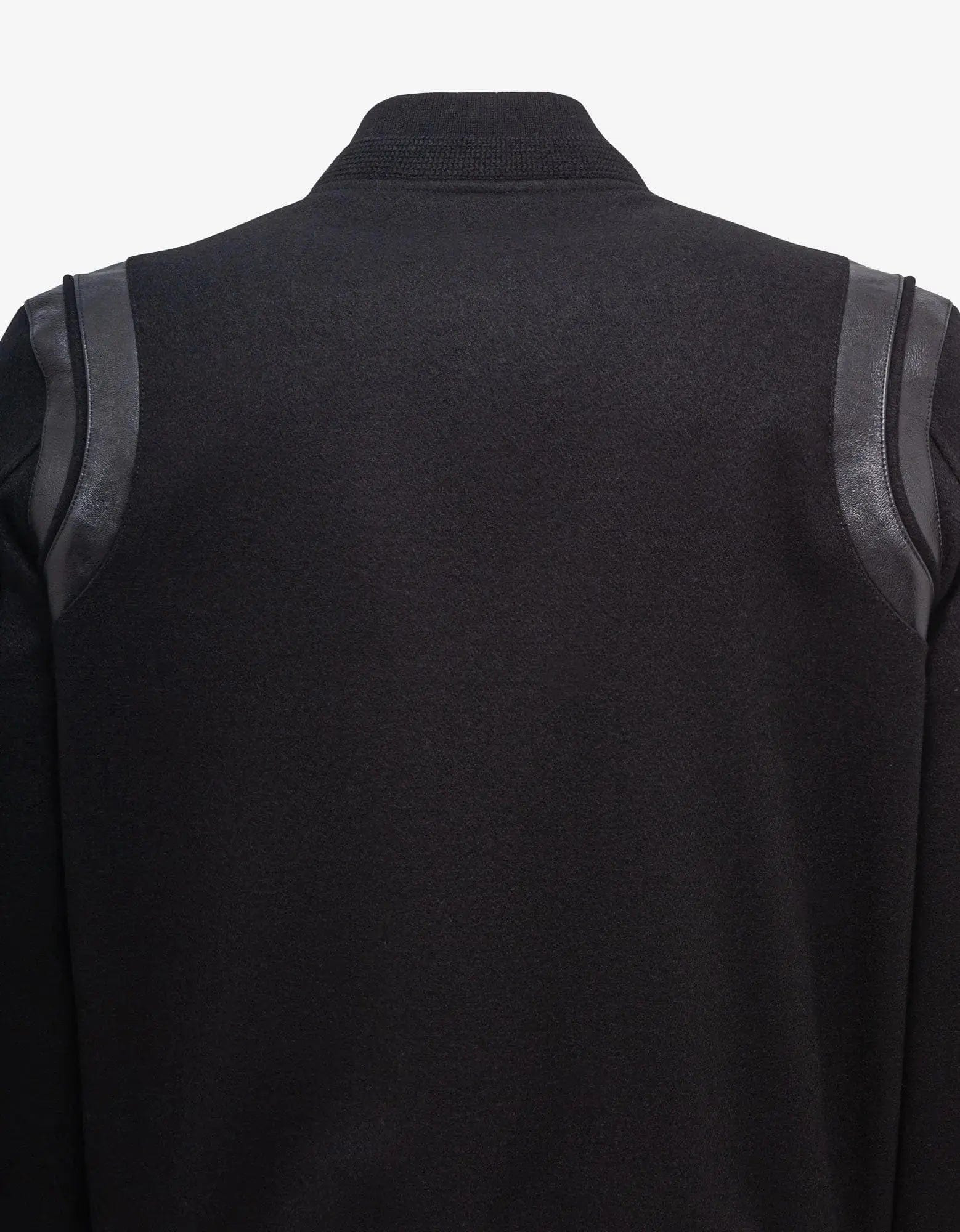 Saint Laurent All-Black Wool Teddy Jacket - 4