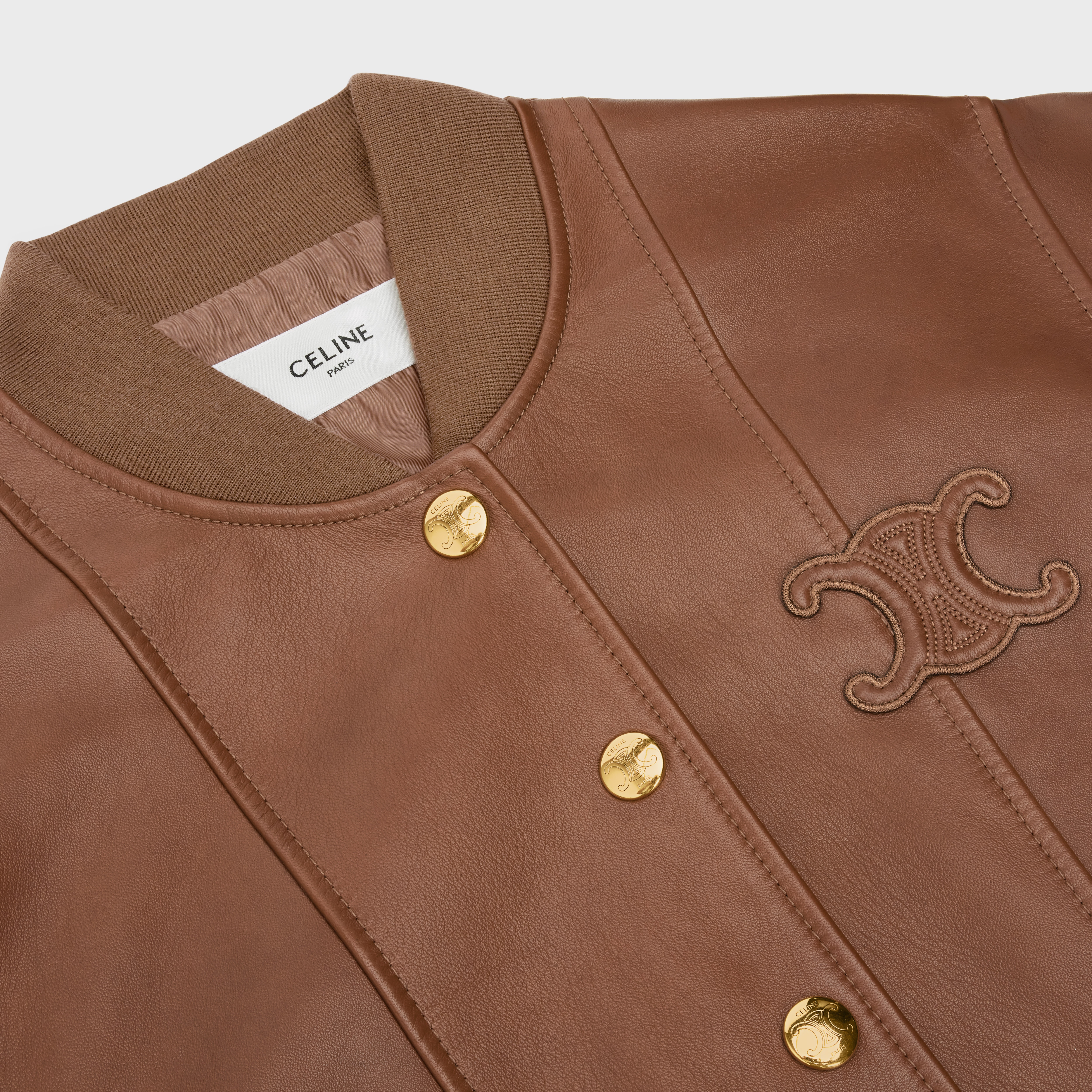TRIOMPHE BLOUSON JACKET IN SOFT LAMBSKIN - 3