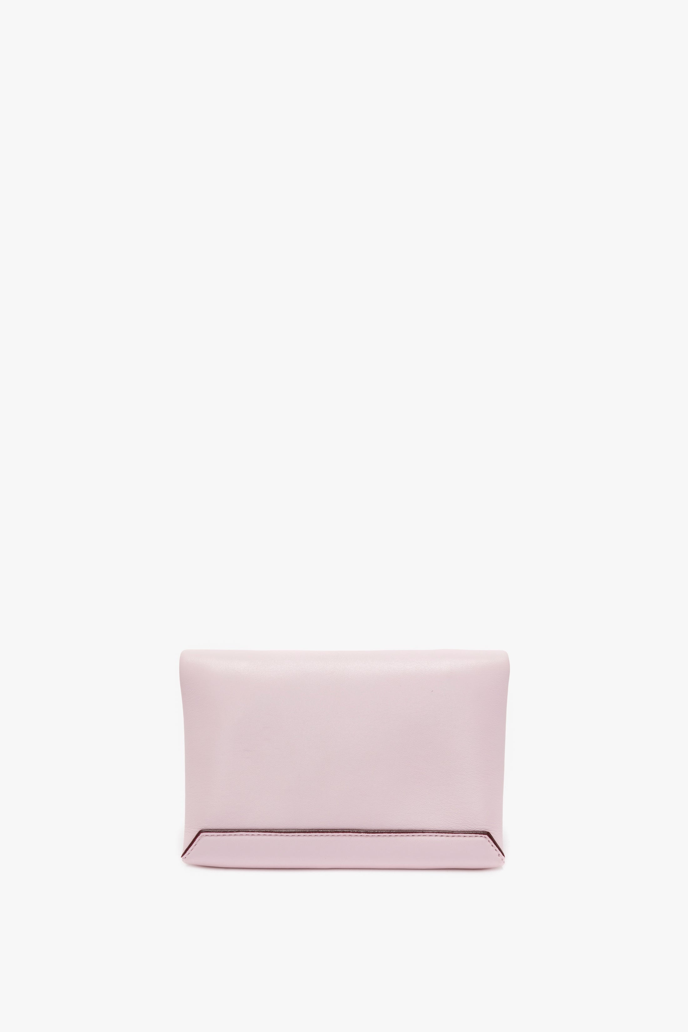 Mini Chain Pouch With Long Strap In Orchid Leather - 3