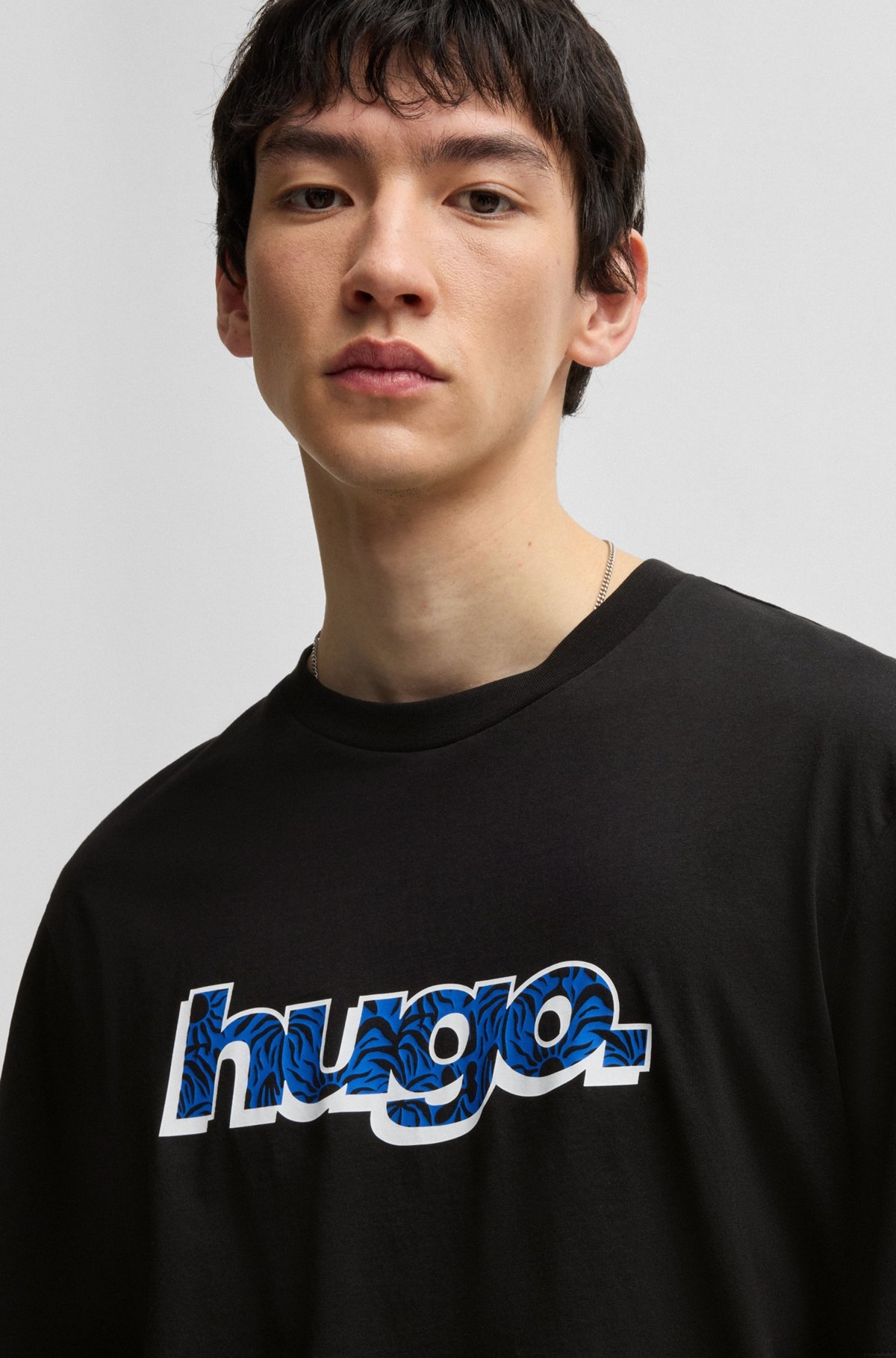 COTTON T-SHIRT WITH GRAPHIC LOGO PRINT - 3