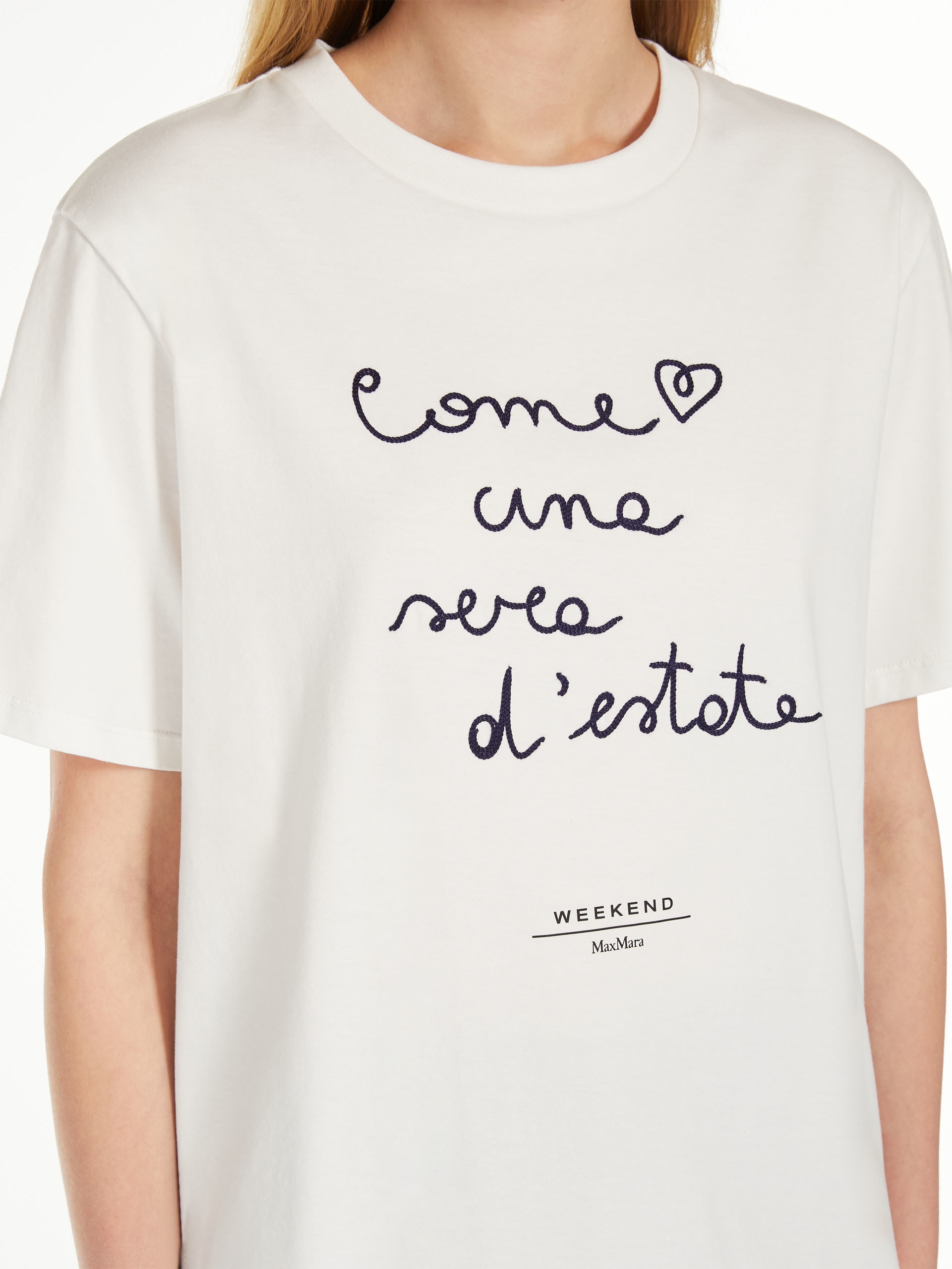 BARBANO Cotton T-shirt with embroidered lettering detail - 6