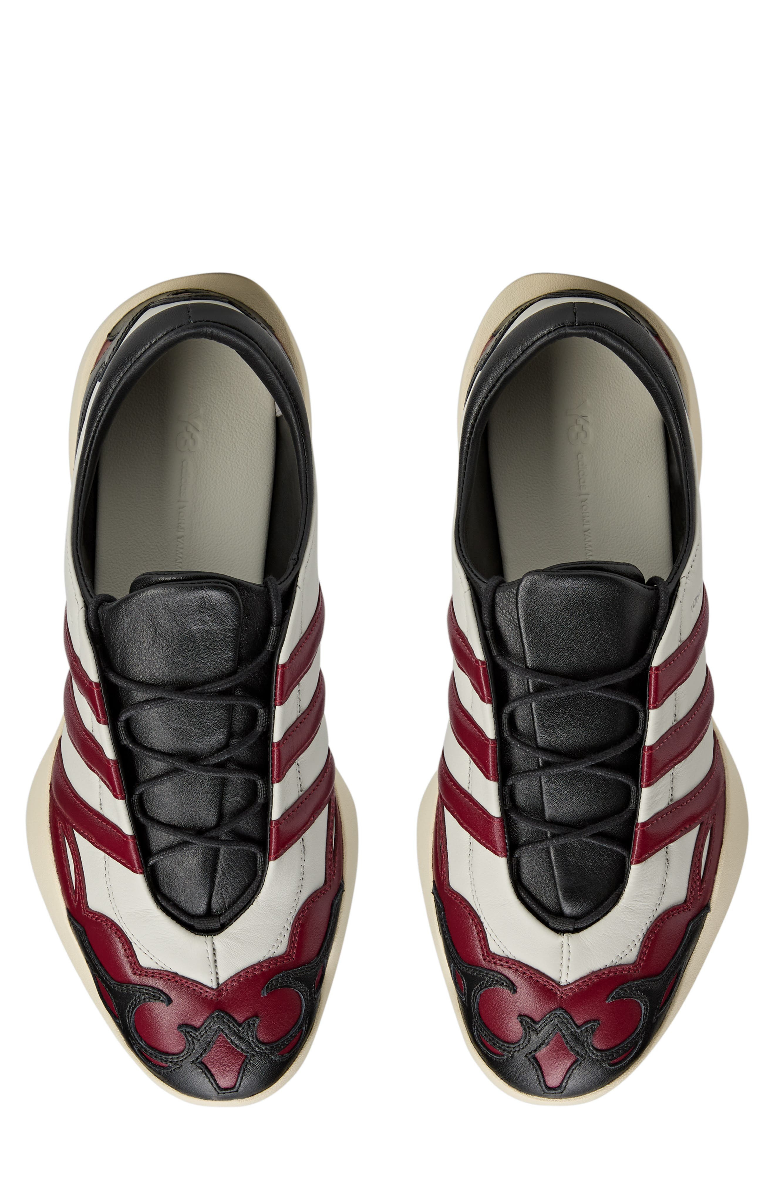 Y-3 Gender Inclusive Regu Sneaker in Orbit Grey/Burgundy/Black at Nordstrom - 3