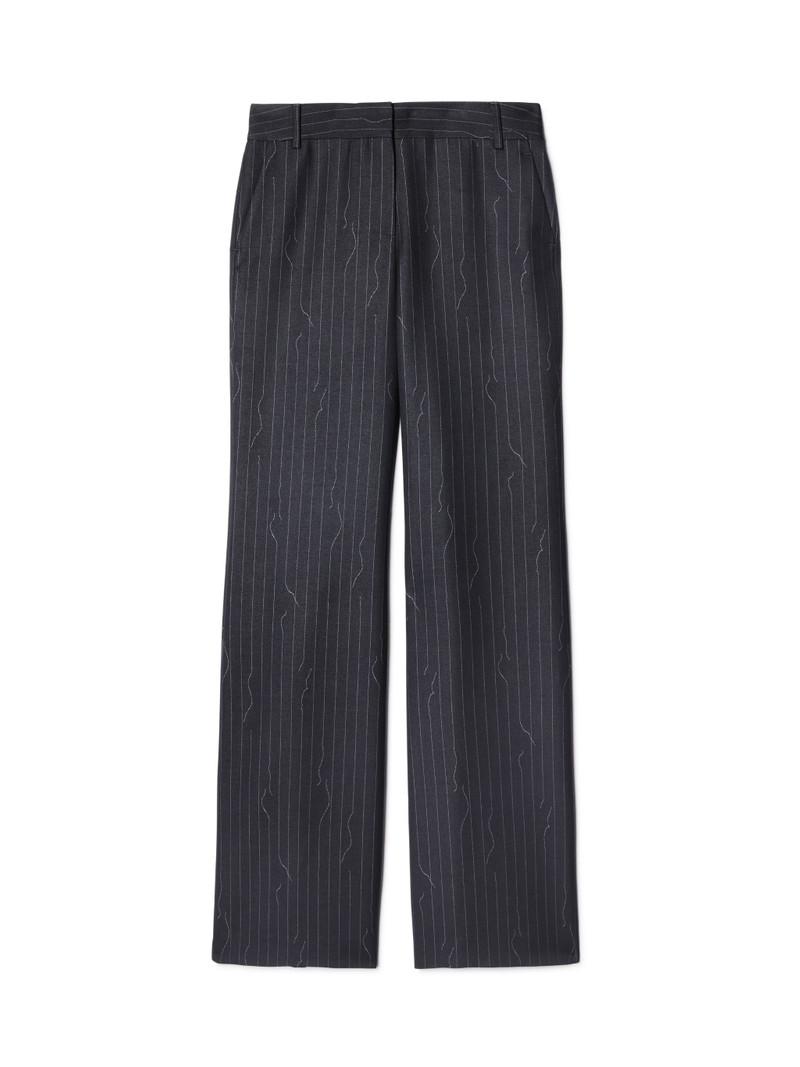 Pinstripe Wide Pant - 1