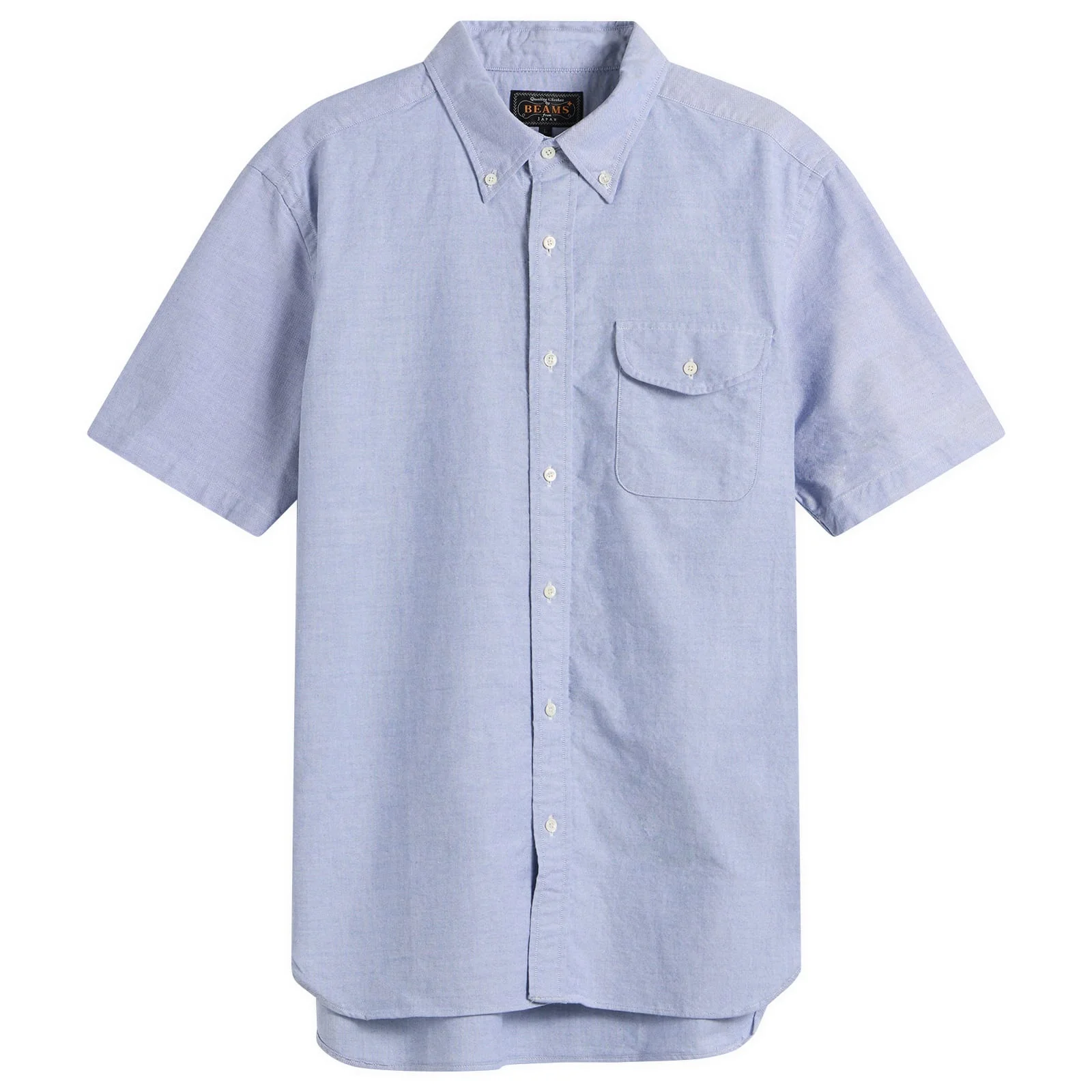 Beams Plus Button Down Short Sleeve Oxford Shirt - 1