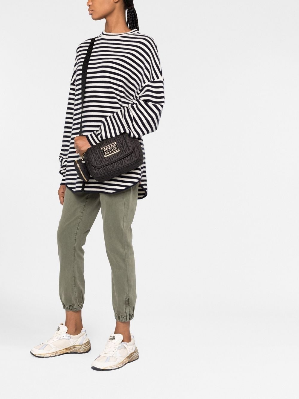 faux-leather matelassé shoulder bag - 2