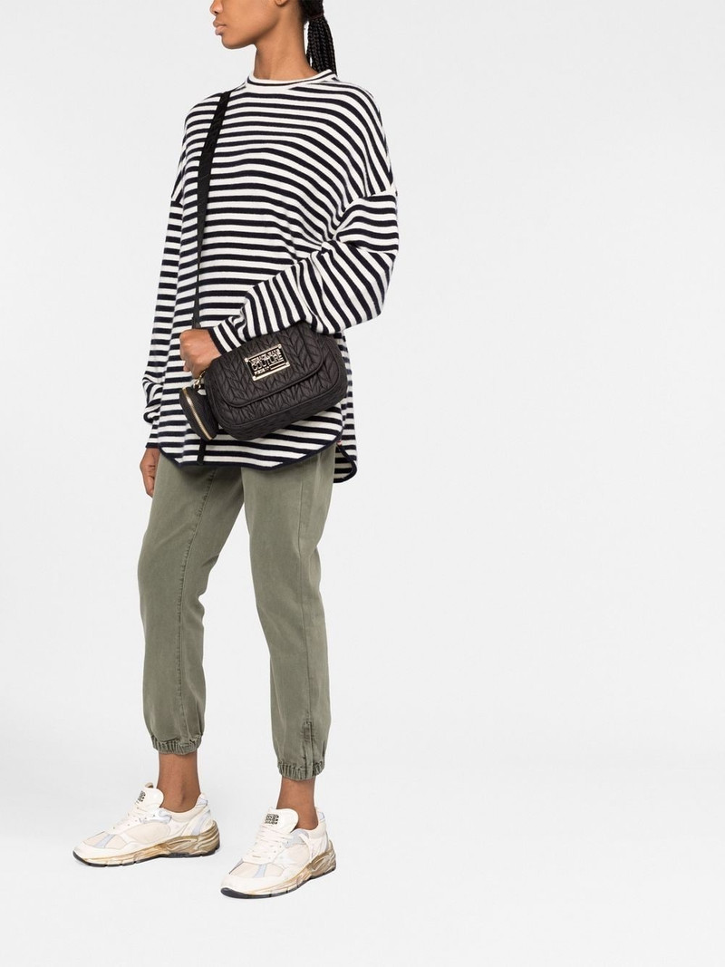 VERSACE JEANS COUTURE faux-leather matelassé shoulder bag outlook
