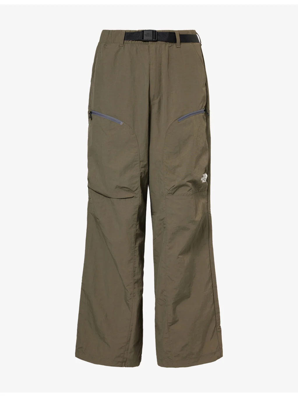 Belted Straight-Leg Soft-Shell Trousers - 1