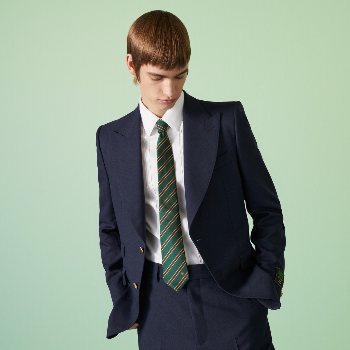 Striped silk tie - 3