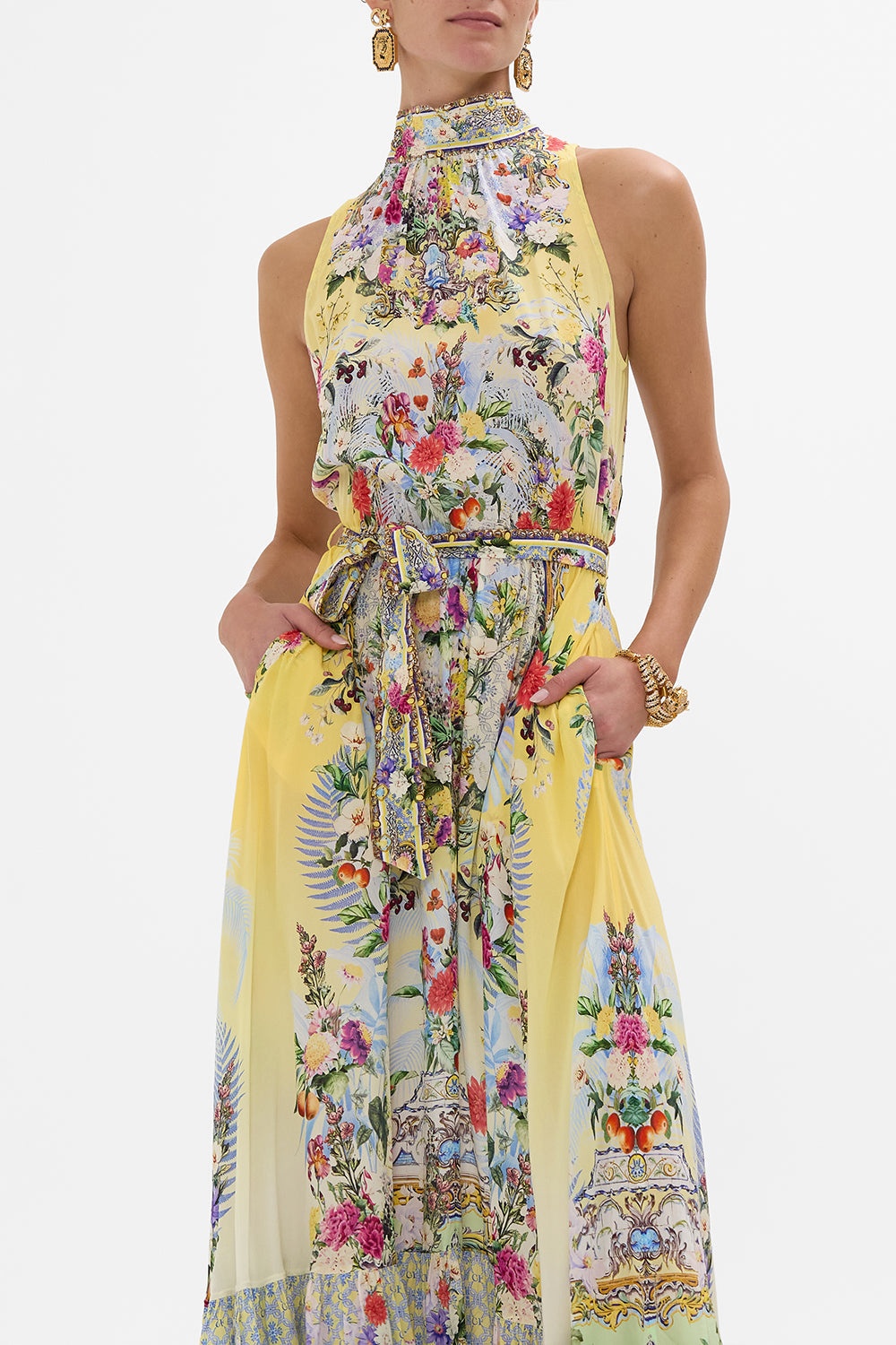 NECKTIE DRESS WITH ELASTICATED WAIST - 5