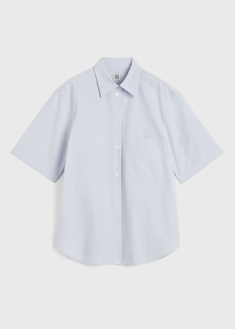 Short-sleeve poplin shirt ice - 1