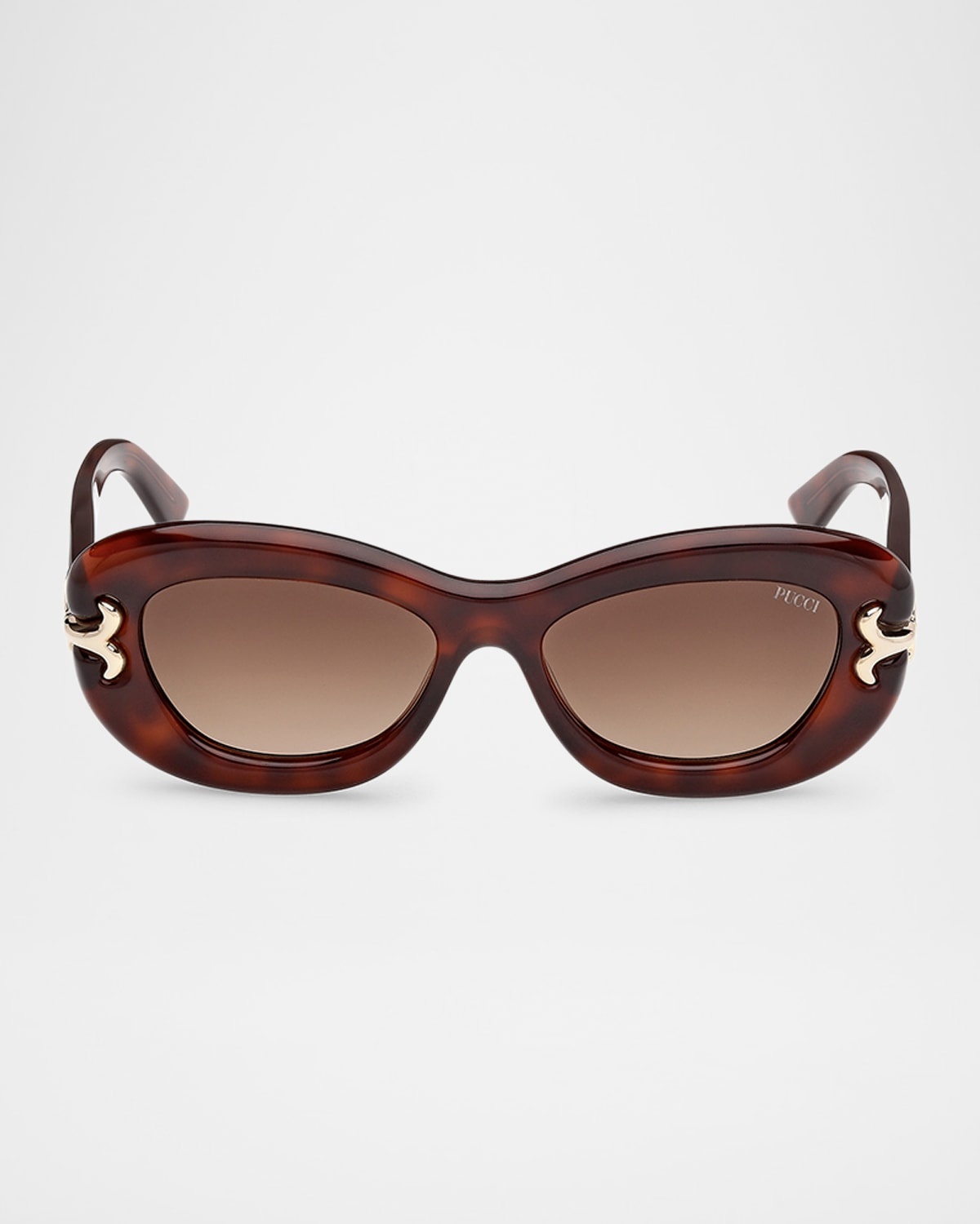Filigree Acetate Round Sunglasses - 1