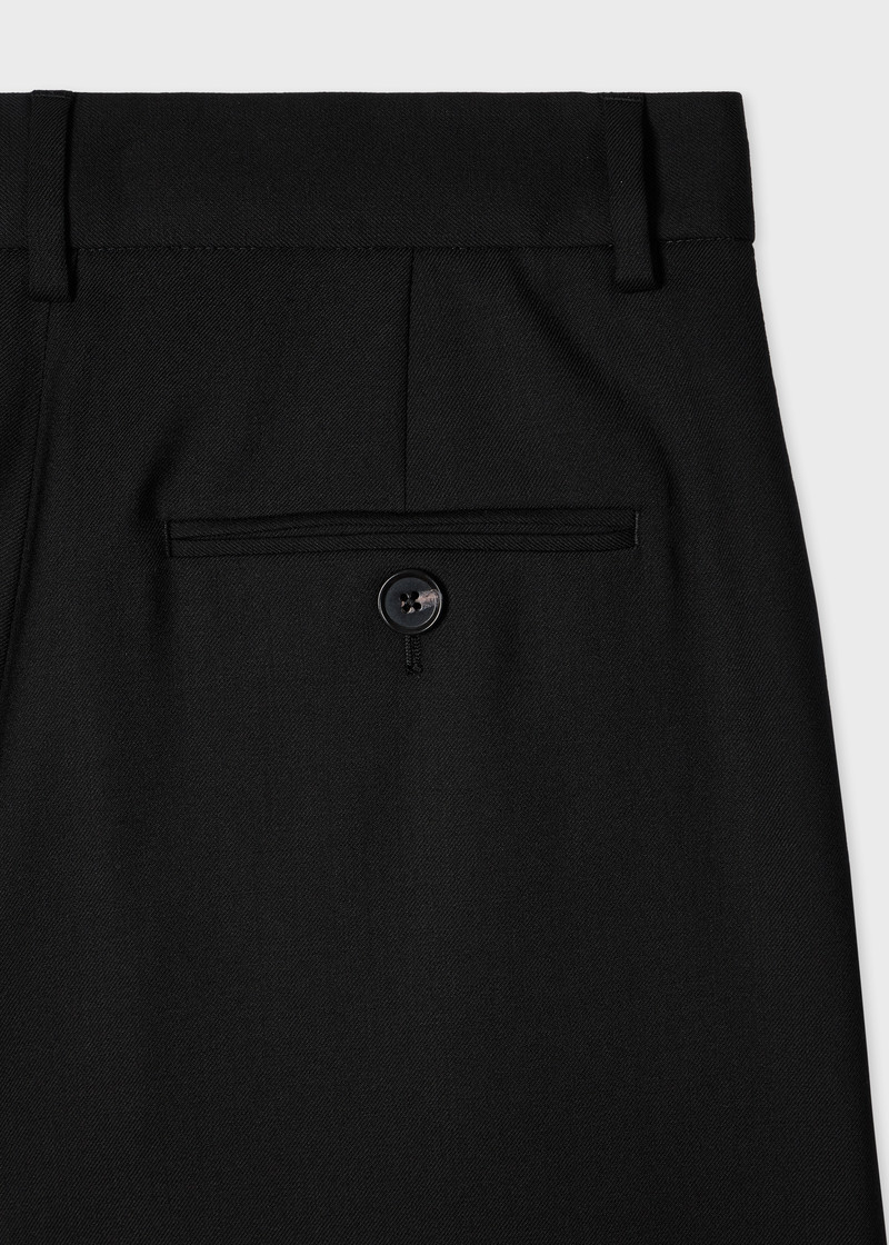 Paul Smith Women's A Suit To Travel In - Black Pleated Wide Leg Trousers outlook
