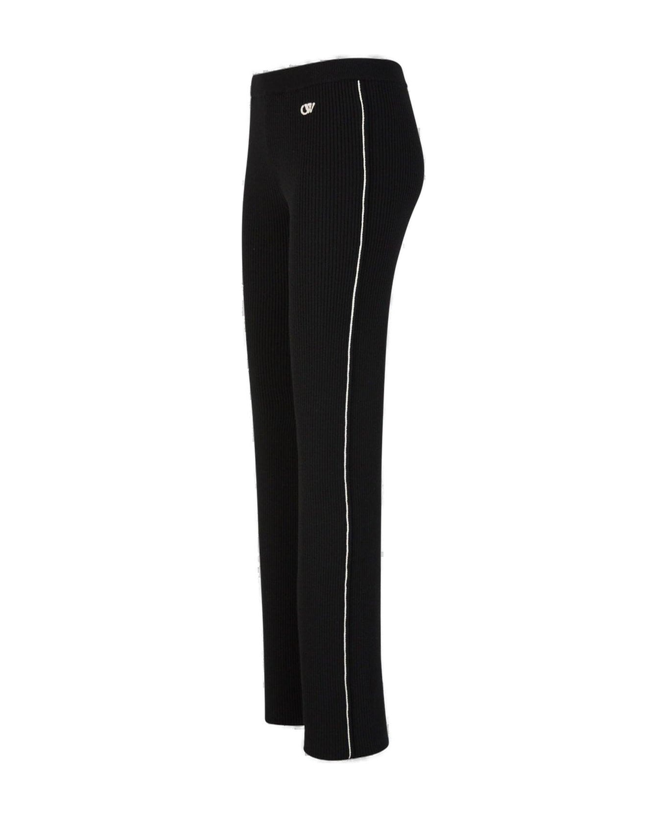 High Waist Pleated Knitted Joggers - 3