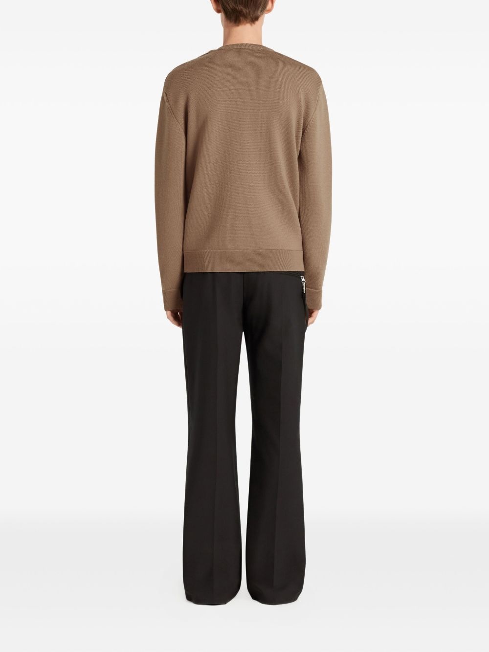 crew-neck embroidered sweatshirt - 4