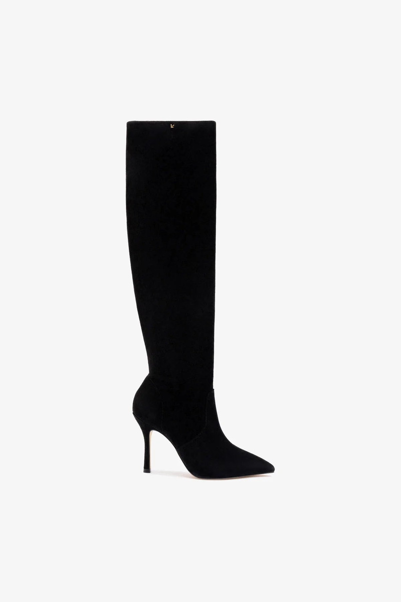 Kate Slouch Boot In Black Suede 1