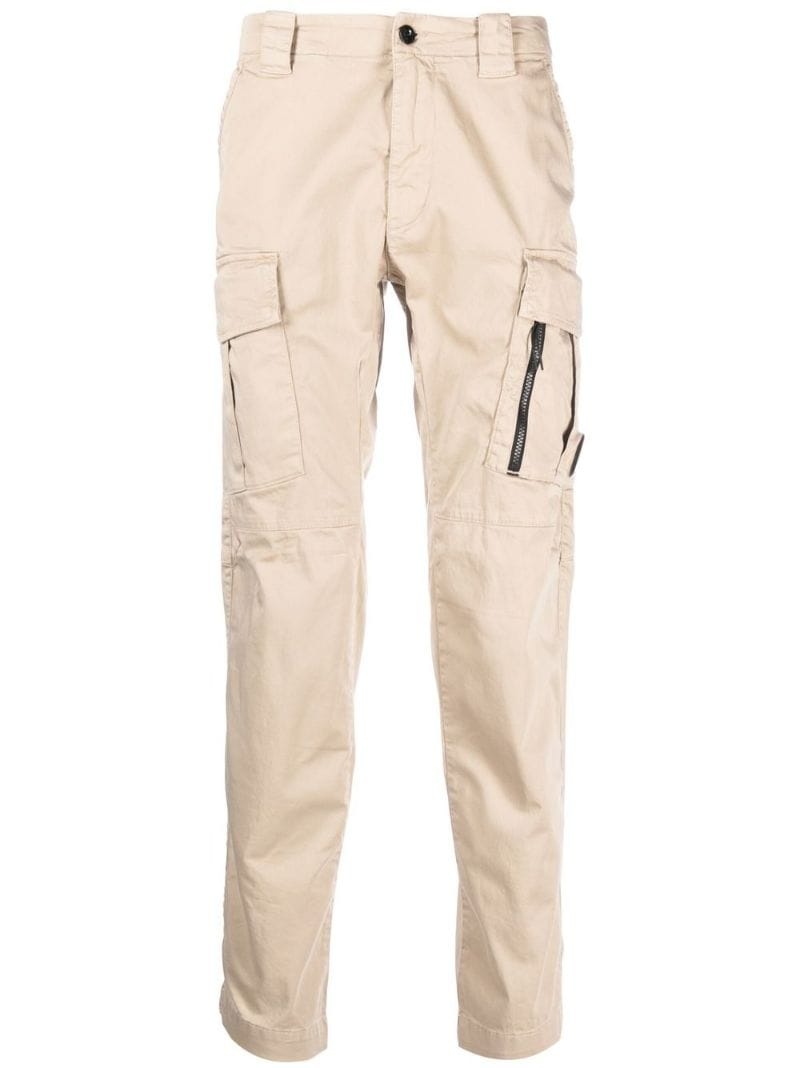 logo-plaque cargo-pocket trousers - 1