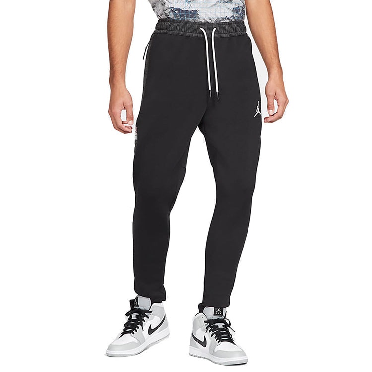 Air Jordan MENS Casual Sports Ankle Banded Pants Black CV3173-010 - 5