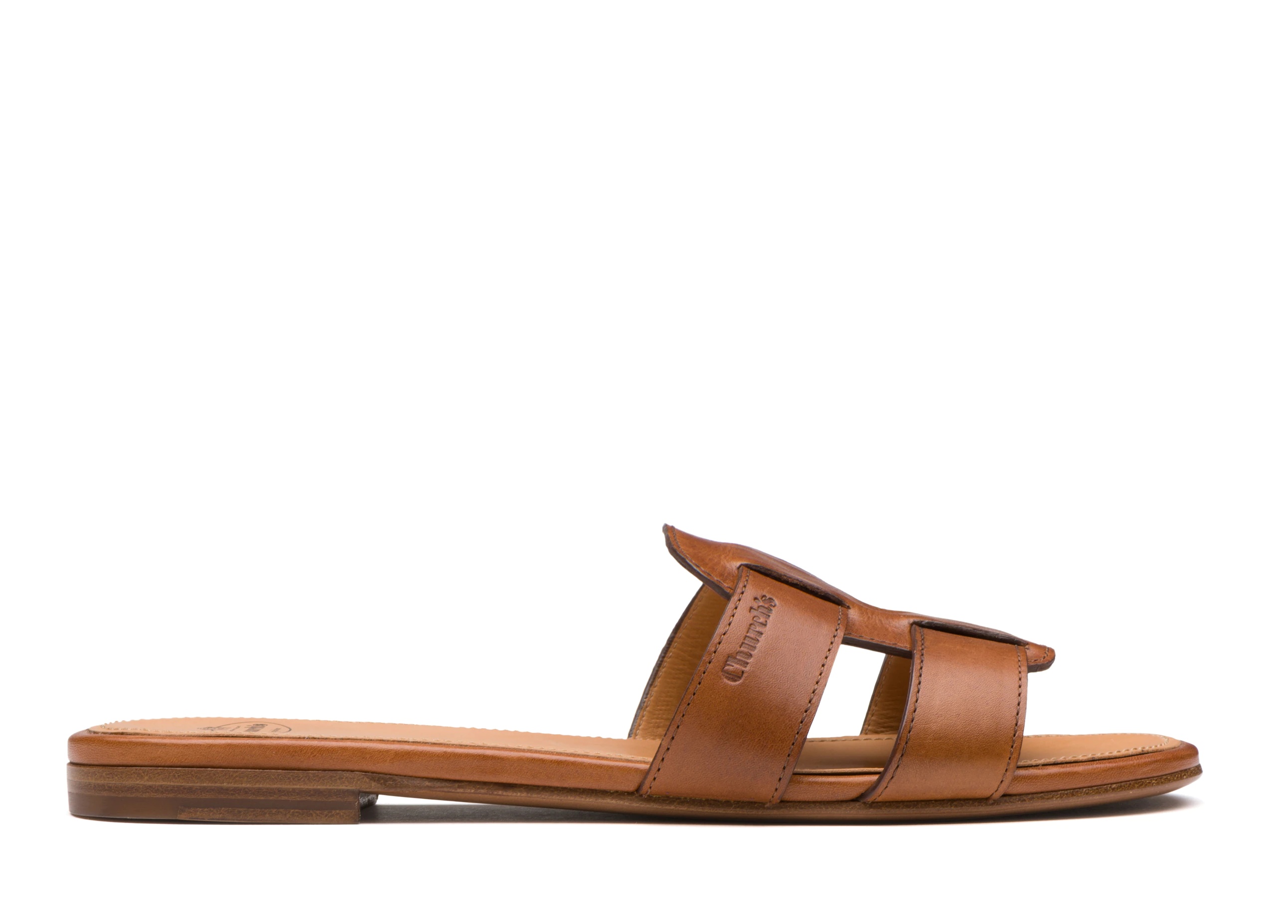 Dee dee
Calf leather slip on sandal Oak - 1