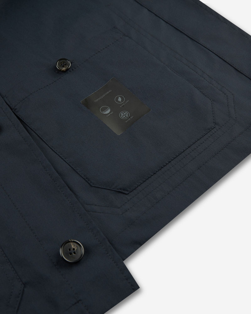 Cotton and technical fabric shirt 7