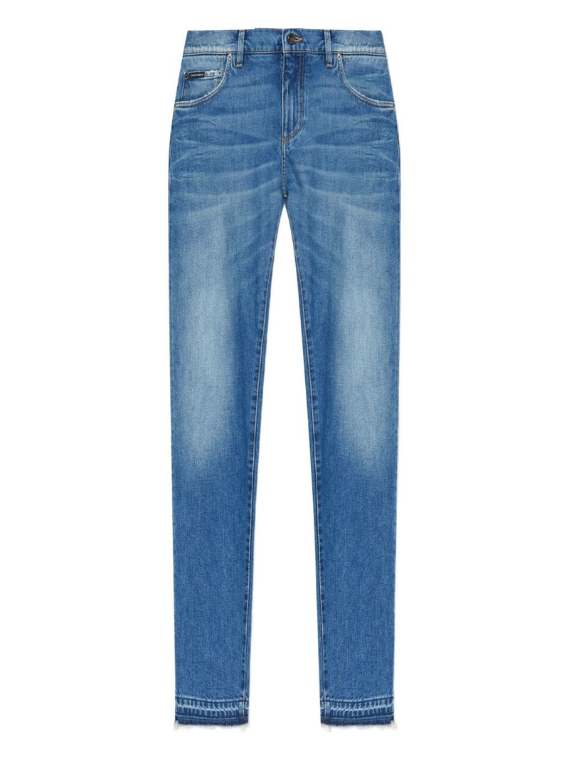 frayed-hem jeans 1