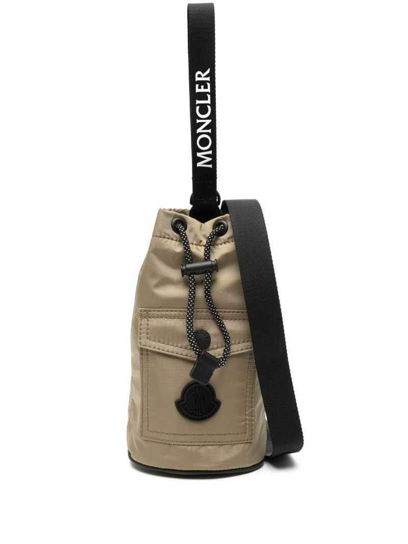 logo-patch mini bucket bag 1