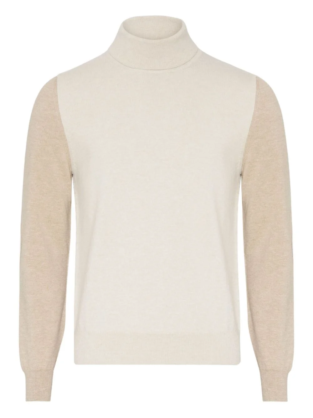 two-tone turtleneck sweater - 1