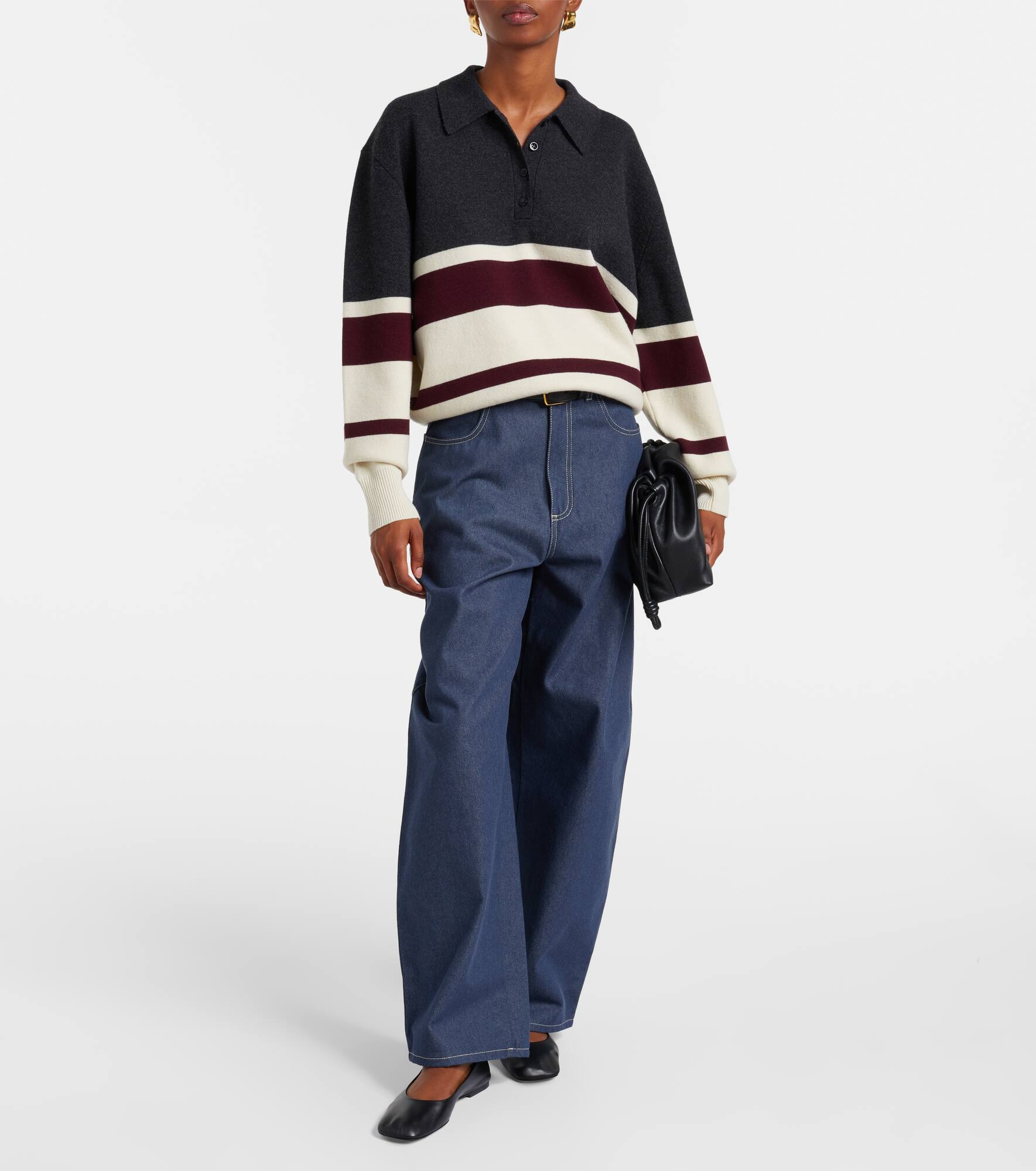 High-rise barrel-leg jeans - 2