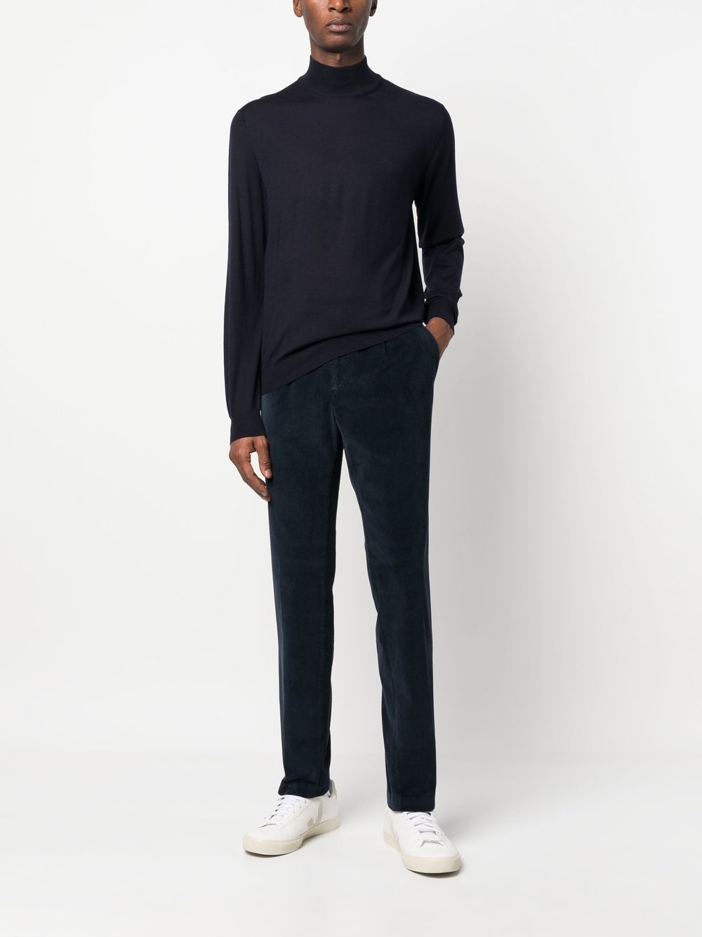 roll-neck knit jumper - 2