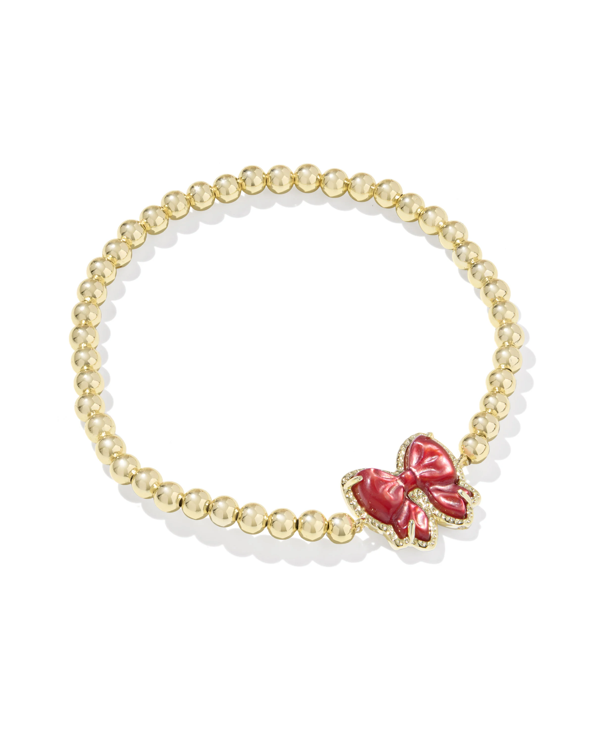 Haley Bow Gold Stretch Bracelet - 1