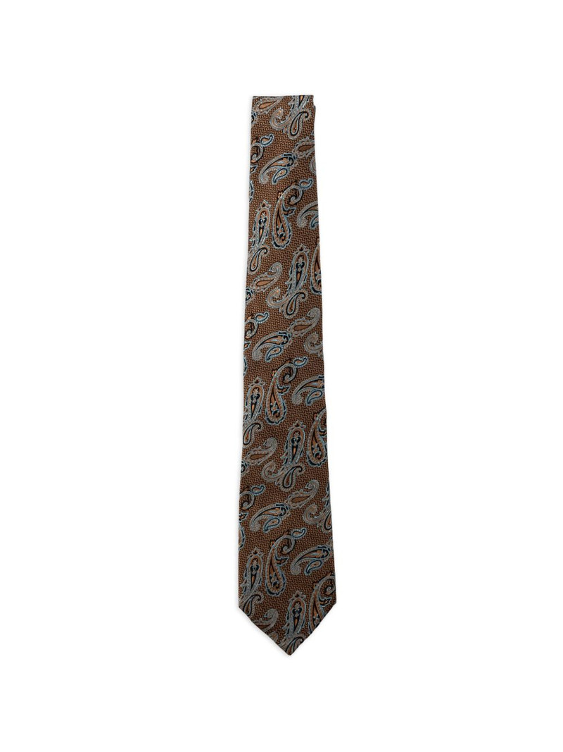 paisley-pattern silk tie 1