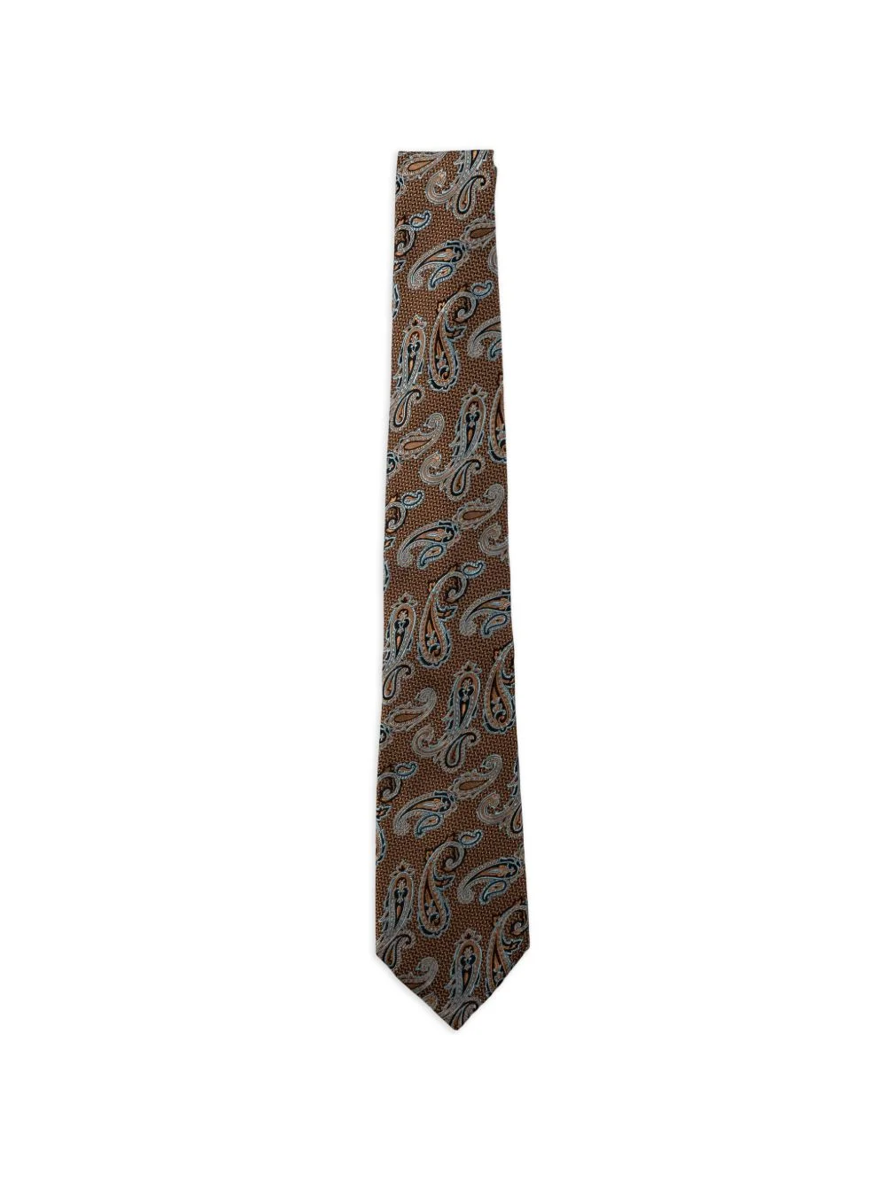 paisley-pattern silk tie - 1