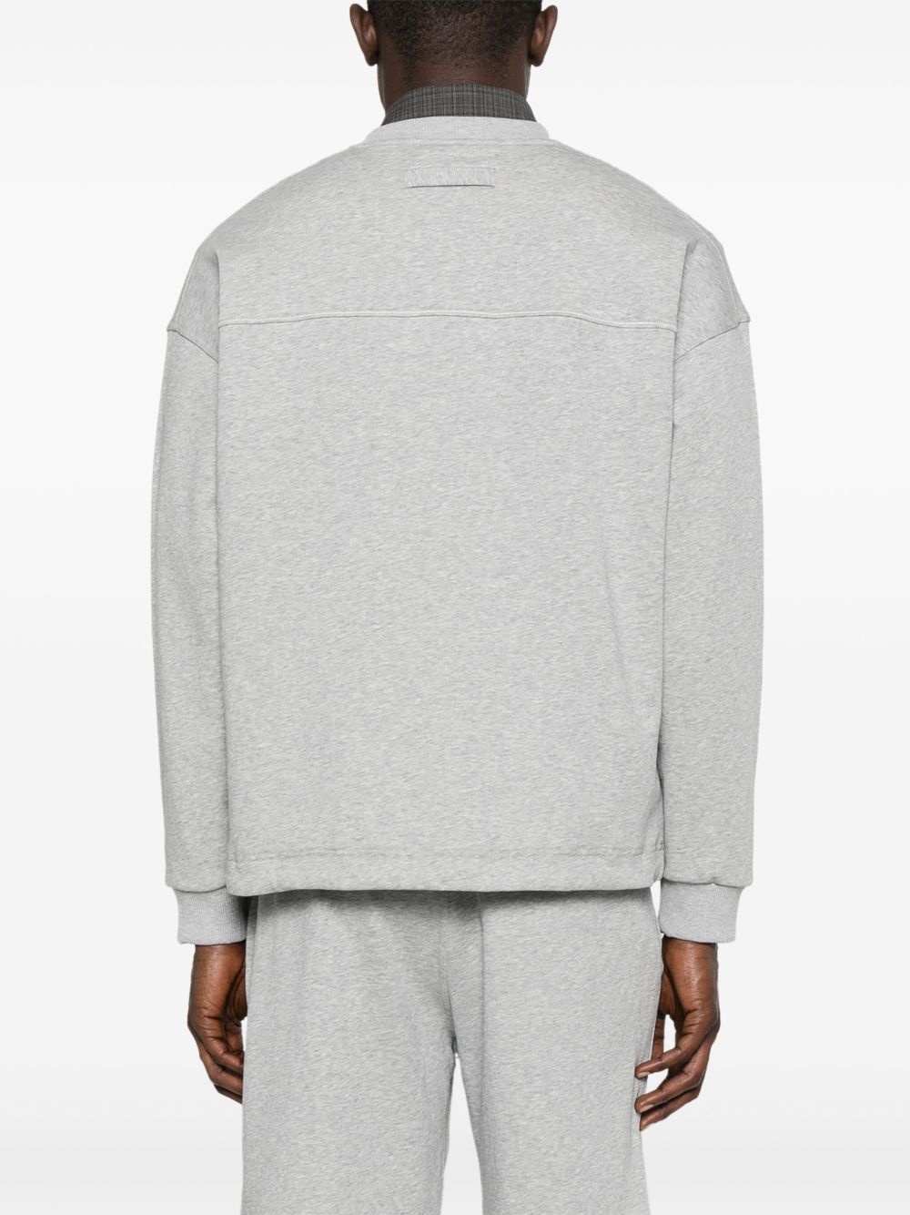 logo-embroidered sweatshirt - 4