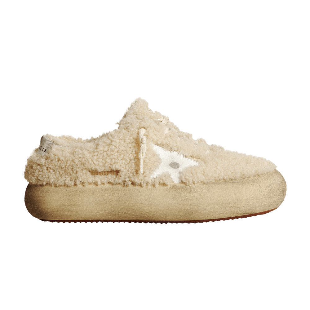 Golden Goose Wmns Space Star 'Beige Shearling' - 1