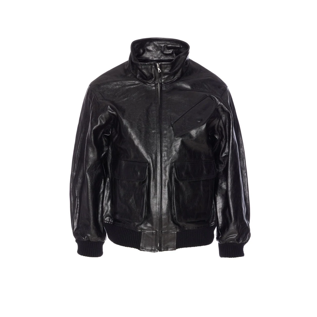 Auralee Men Lamb Leather Zip Blouson - 1