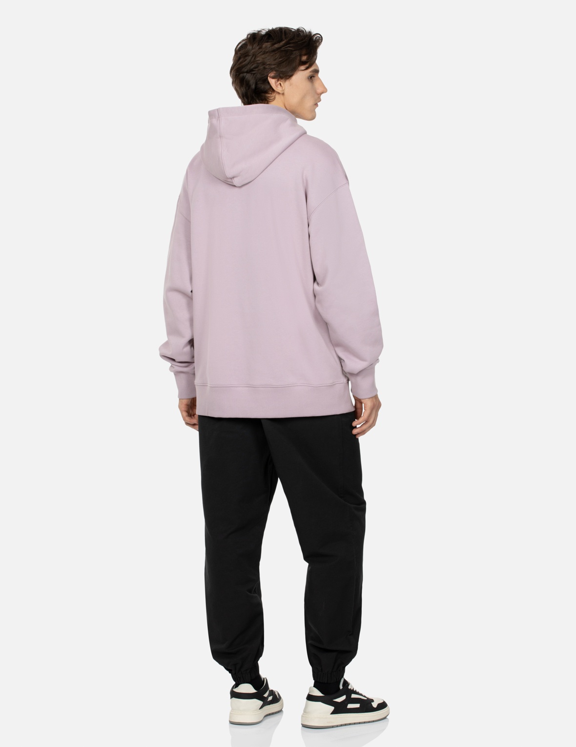 PEEPING GODHEAD PATTERN SEAGULL PRINT LOOSE FIT HOODIE - 4