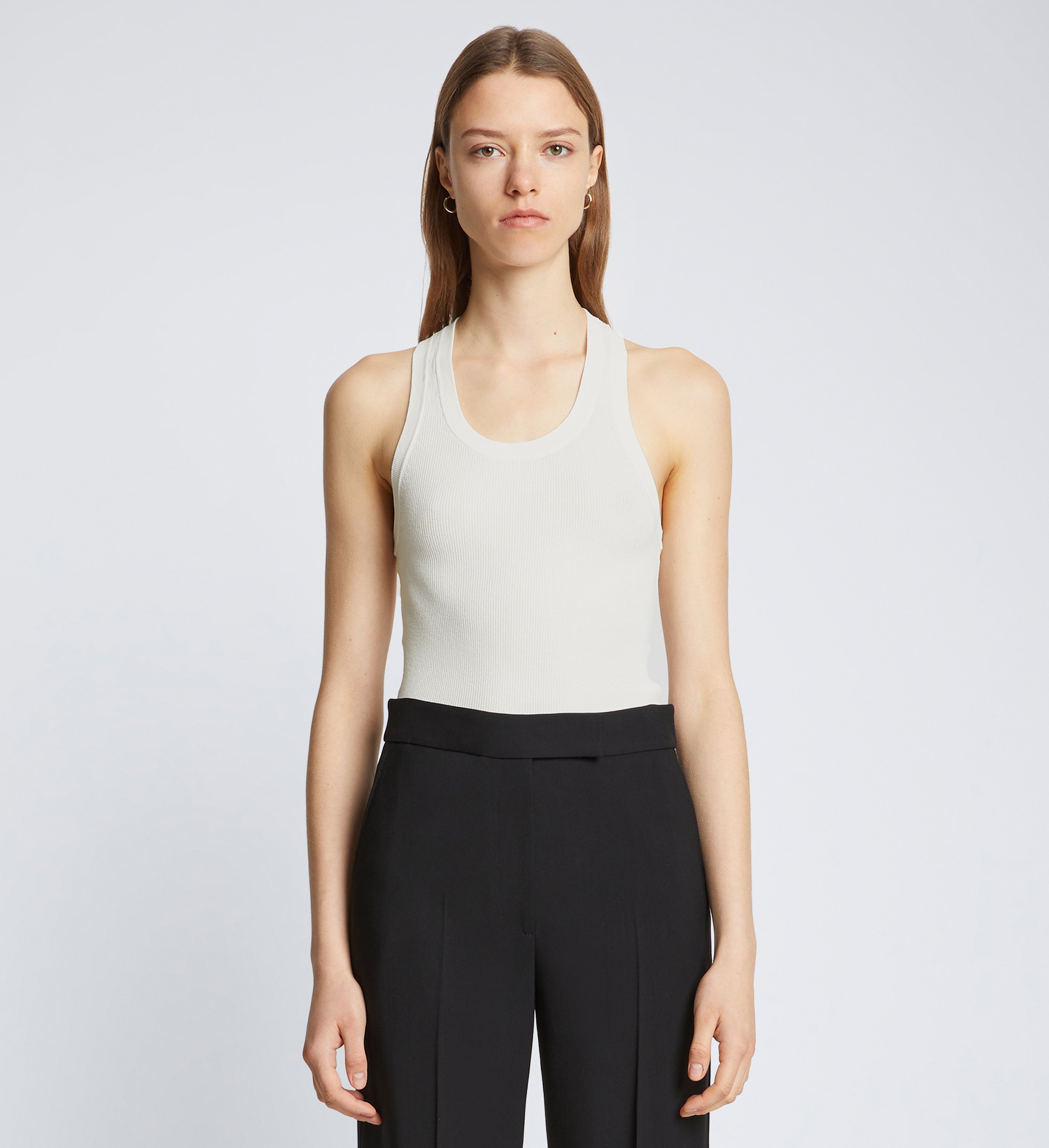 Roberts Knit Tank in Matte Viscose Rib - 2