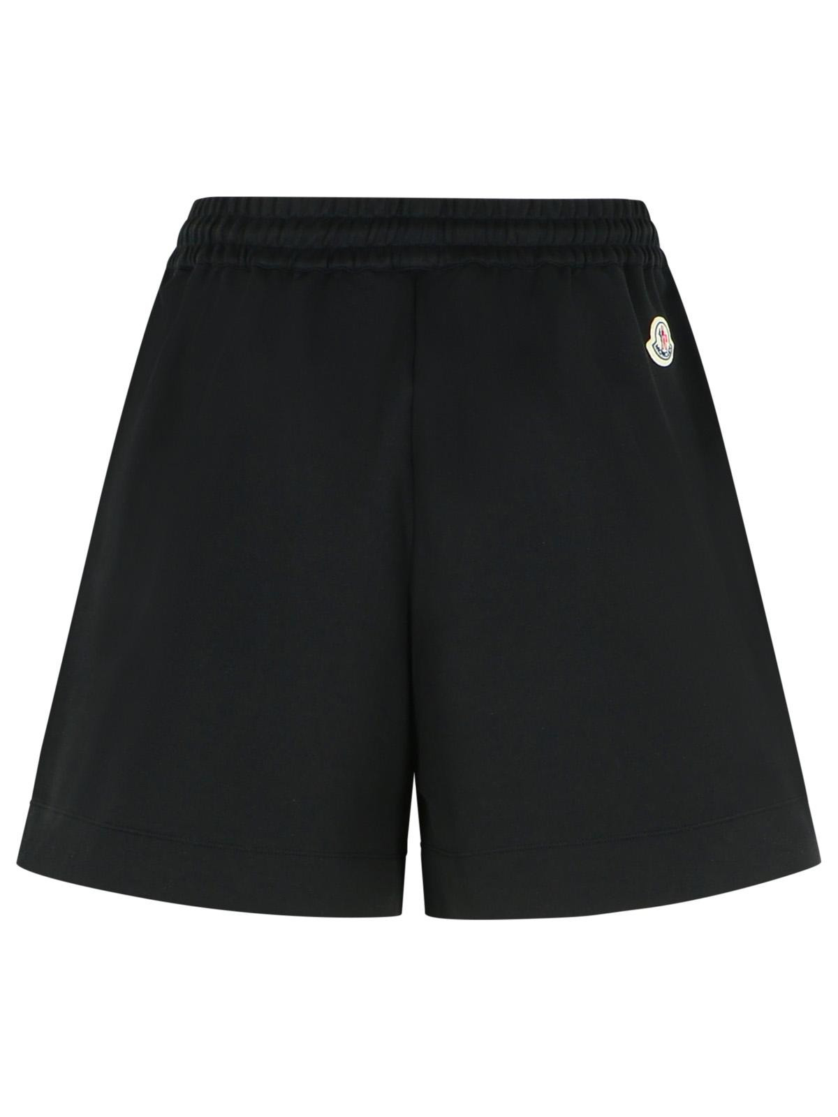Moncler Black Cotton Shorts Women - 3