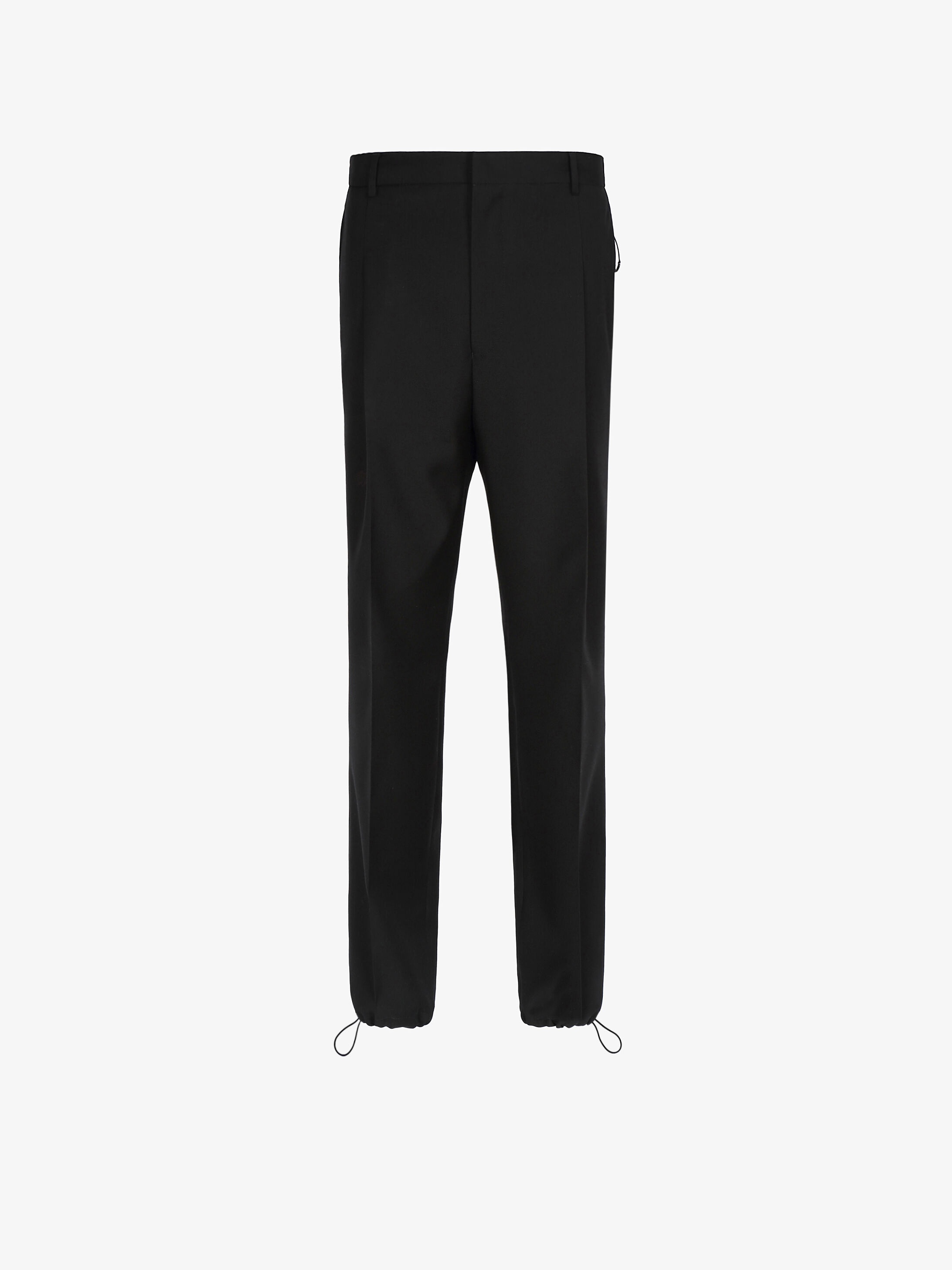 Jogger pants in wool with elastic details - 1