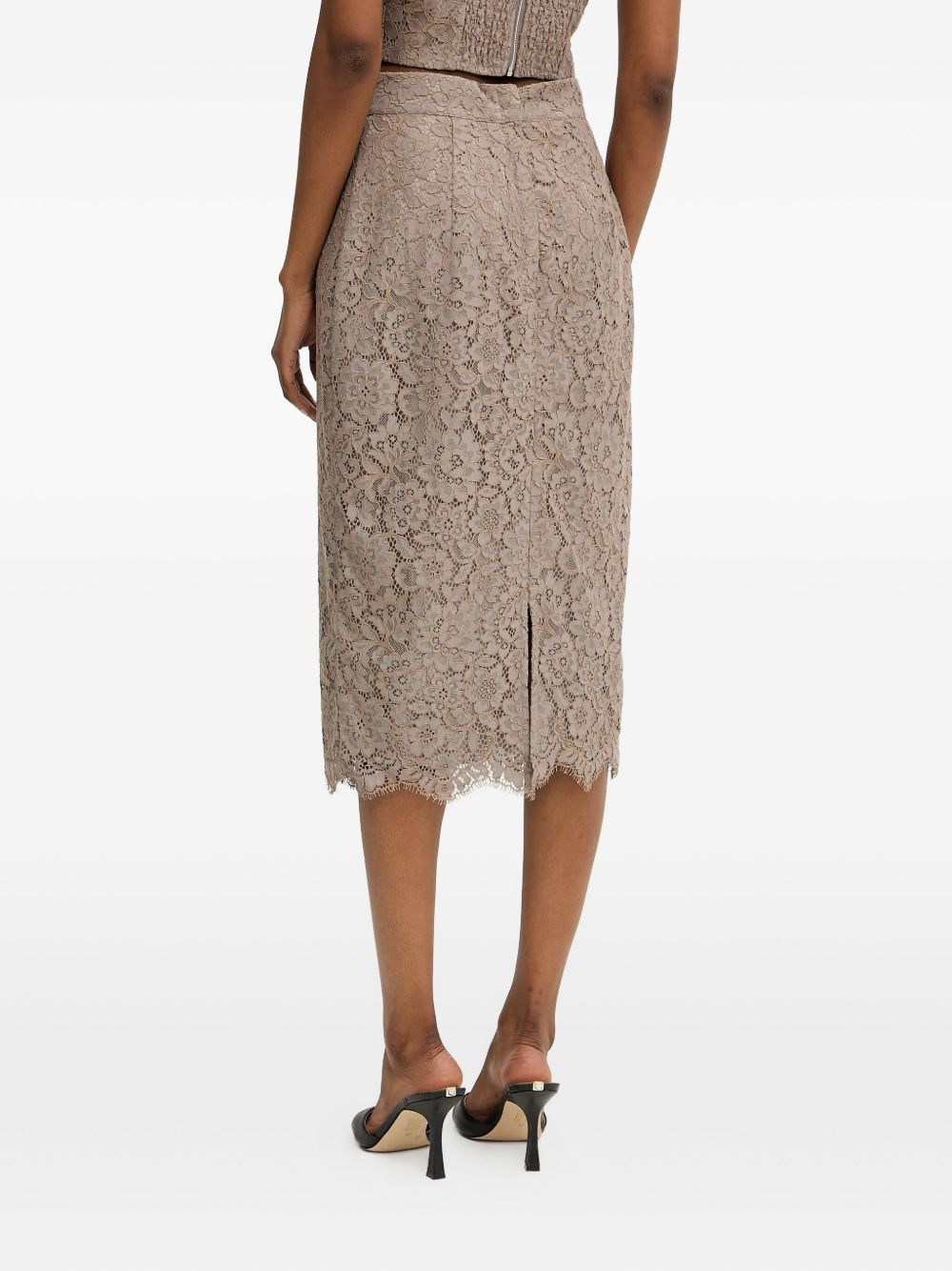 floral-lace skirt - 3
