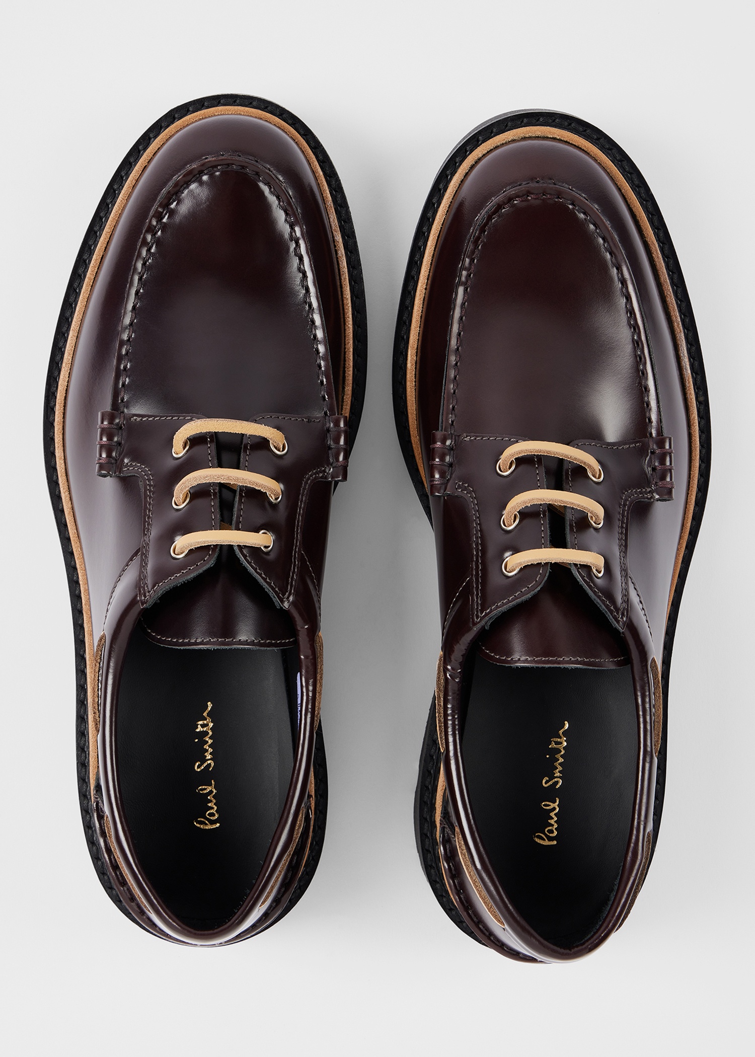 Bordeaux Leather 'Barca' Shoes - 3
